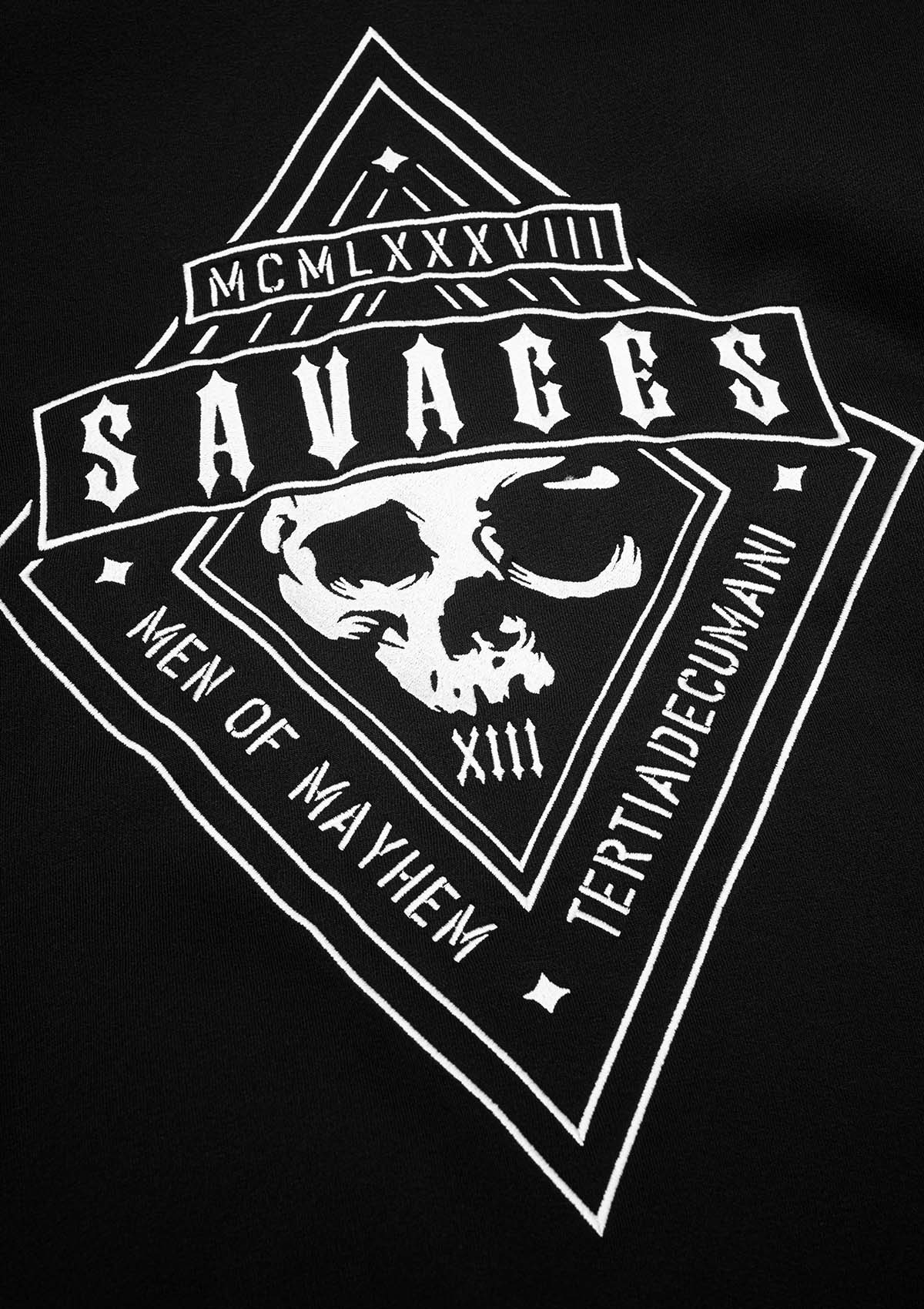 Hoodie Jacke Savages S/W - MEN OF MAYHEM - ALAIKO - EXCHANGES - MM - M - 1080 - HJ - SV - SW - black - Hoody Jacken