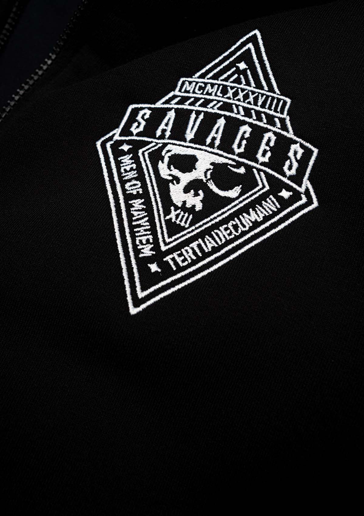 Hoodie Jacke Savages S/W - MEN OF MAYHEM - ALAIKO - EXCHANGES - MM - M - 1080 - HJ - SV - SW - black - Hoody Jacken