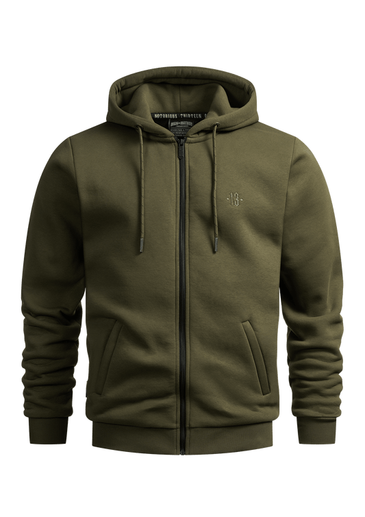 Hoody Jacke Original Khaki - MEN OF MAYHEM - ALAIKO - EXCHANGES - MM - M - 1080 - HJO - KK - Hoody Jacke Original - Hoody Jacken