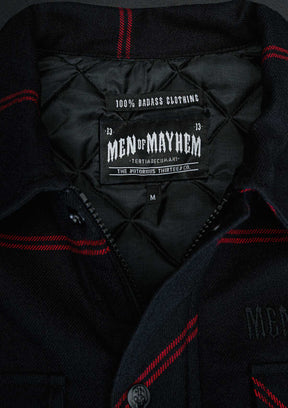 Flanelljacke Tracer - MEN OF MAYHEM - ALAIKO - EXCHANGES - MM - M - 1100 - FJ - TH - black - flanelljacke