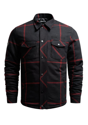 Flanelljacke Tracer - MEN OF MAYHEM - ALAIKO - EXCHANGES - MM - M - 1100 - FJ - TH - black - flanelljacke