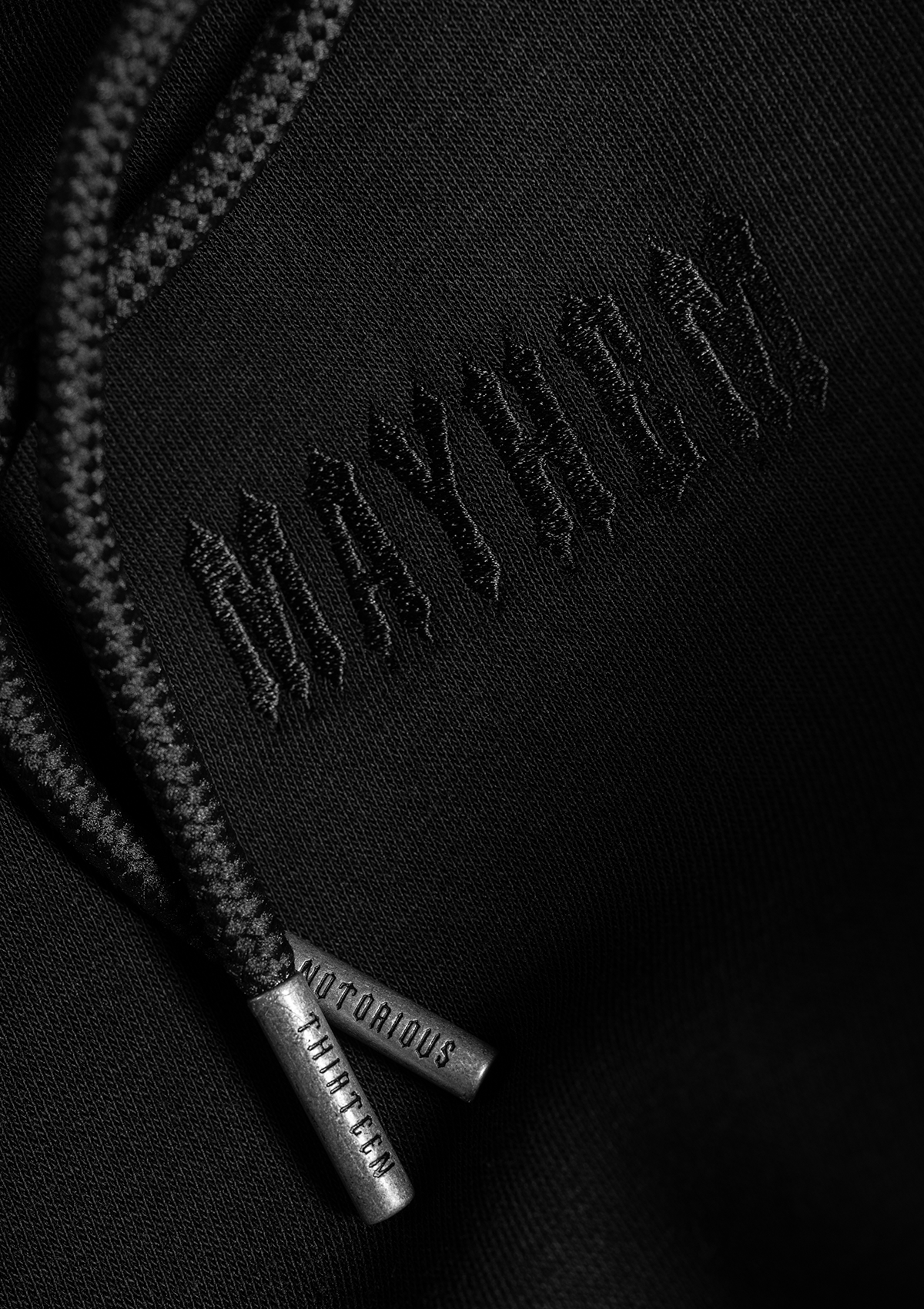 Hoodie Jacke Notorious Thirteen B/B - MEN OF MAYHEM - ALAIKO - EXCHANGES - MM - M - 1100 - HJNT - BB - allblack - black