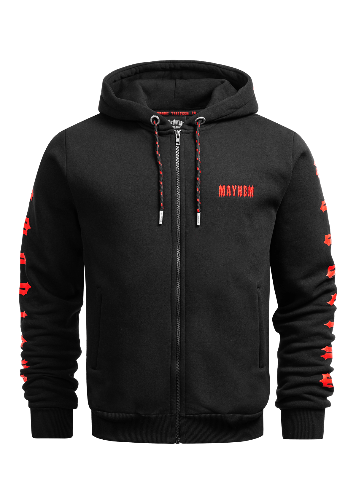 Hoodie Jacke Notorious Thirteen S/R - MEN OF MAYHEM - ALAIKO - EXCHANGES - MM - M - 1100 - HJNT - SR - black - Hoody Jacke Notorious Thirteen