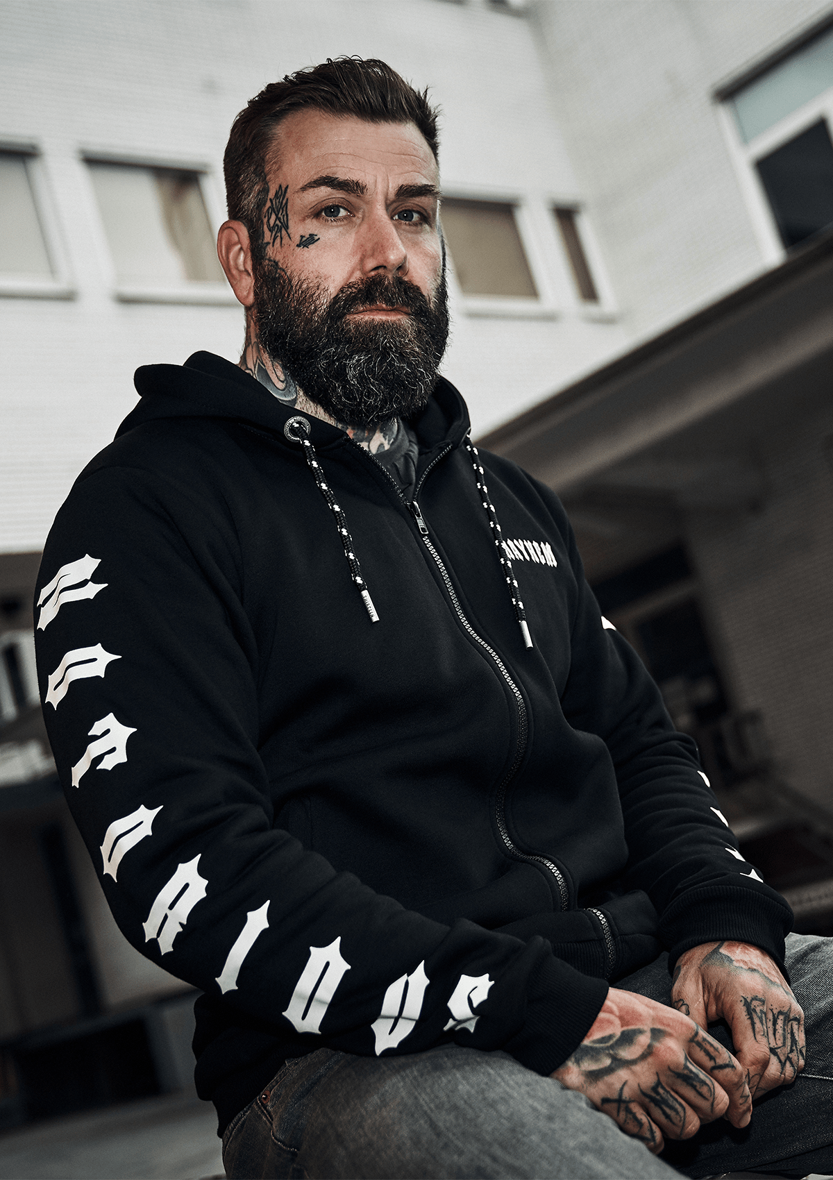Hoodie Jacke Notorious Thirteen S/W - MEN OF MAYHEM - ALAIKO - EXCHANGES - MM - M - 1100 - HJNT - SW - black - Hoody Jacke Notorious Thirteen