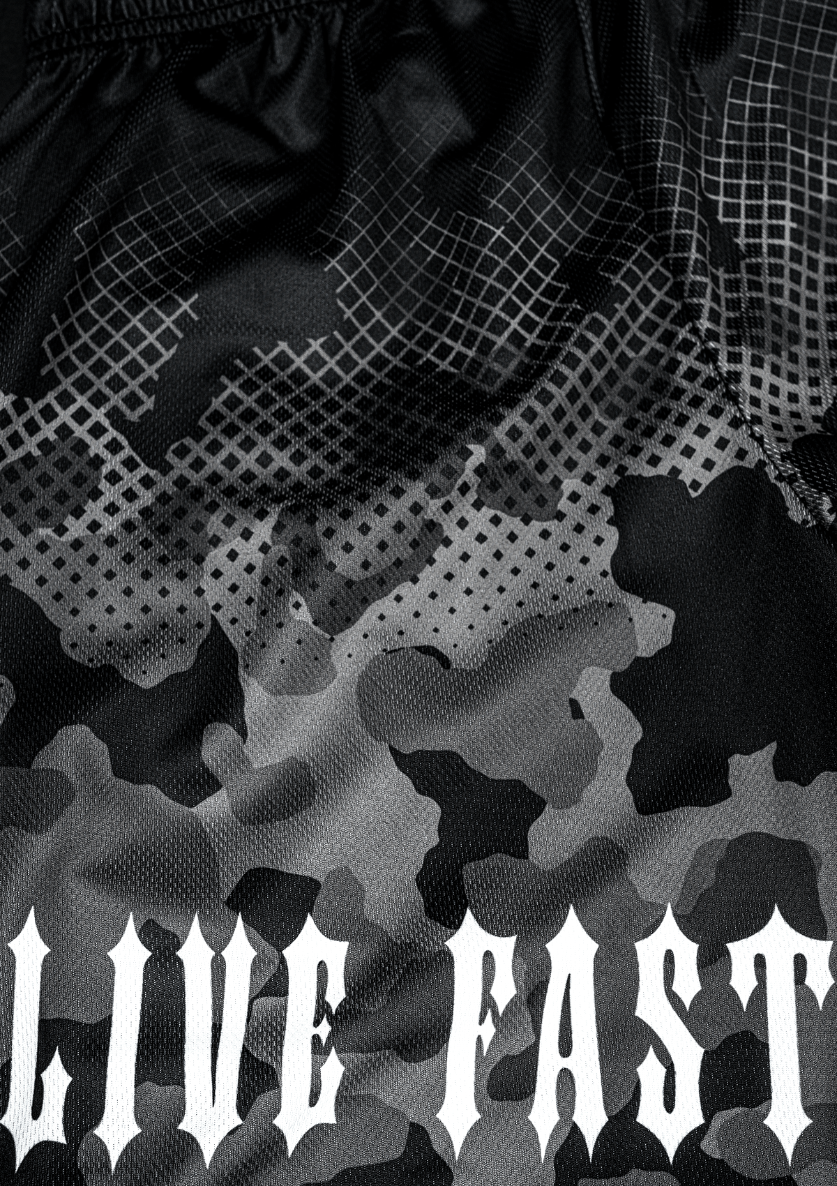 Light Shorts Mayhem Camo B/C - MEN OF MAYHEM - ALAIKO - EXCHANGES - MM - M - 1110 - LS - BC - BC - black camo