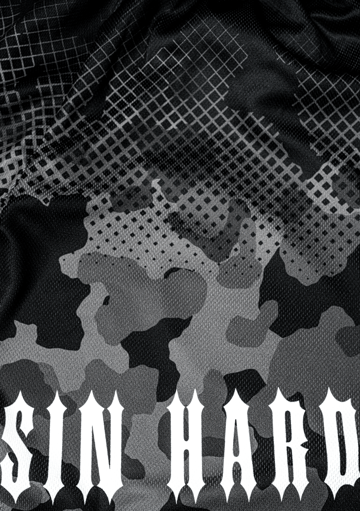 Light Shorts Mayhem Camo B/C - MEN OF MAYHEM - ALAIKO - EXCHANGES - MM - M - 1110 - LS - BC - BC - black camo