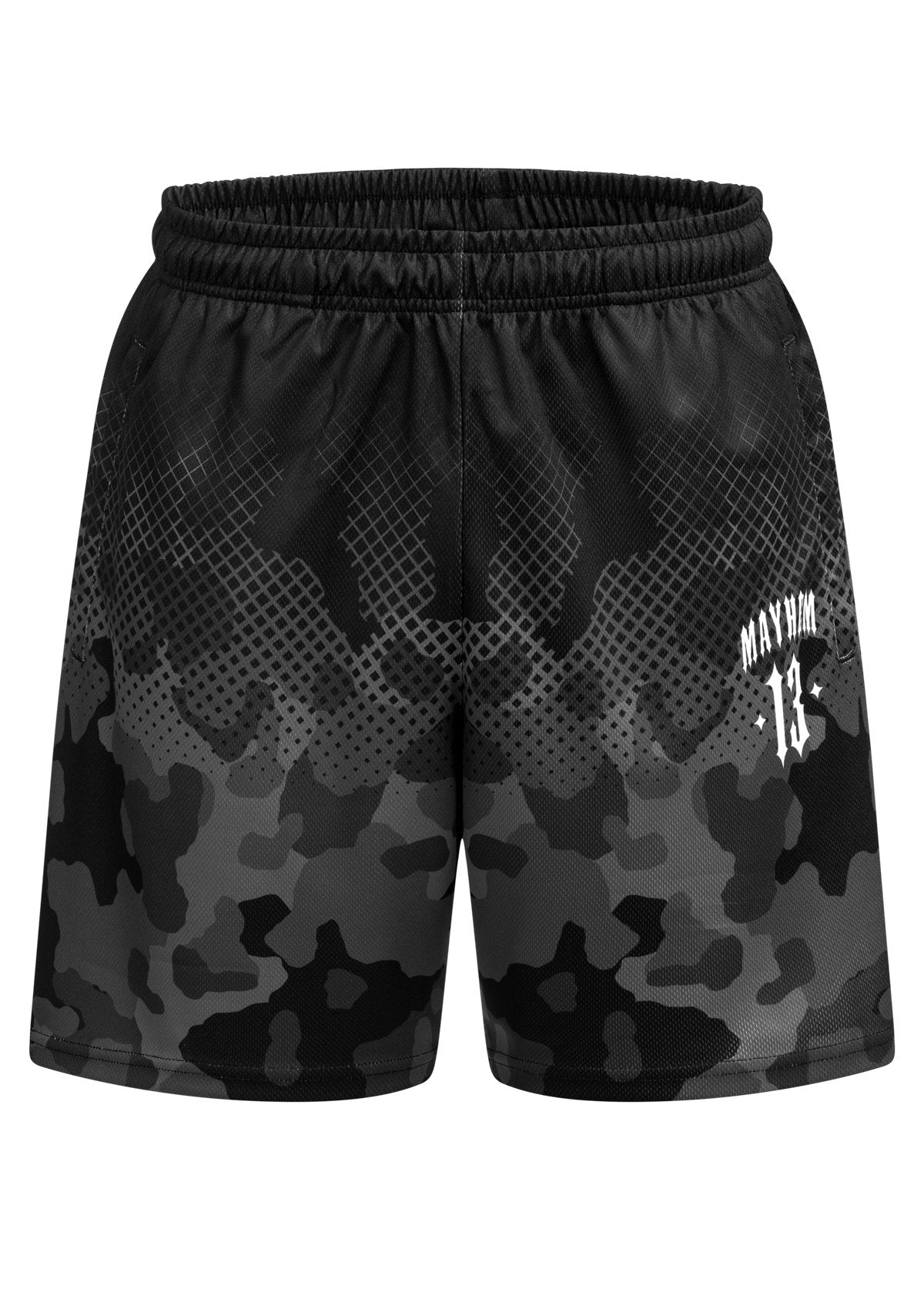 Light Shorts Mayhem Camo B/C - MEN OF MAYHEM - ALAIKO-EXCHANGES-MM-M-1110-LS-BC - BC - black camo