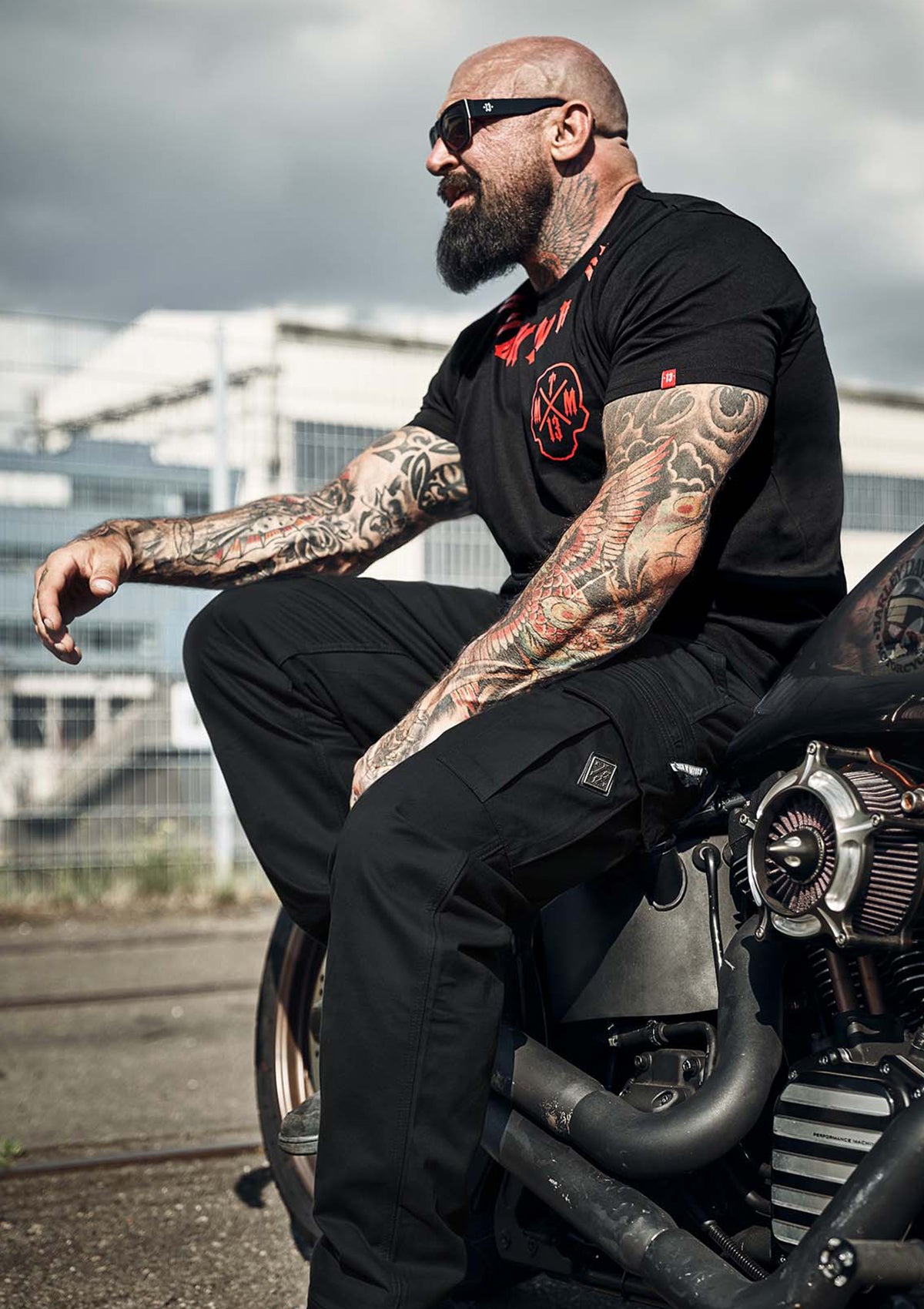 Cargohose Rough Schwarz - MEN OF MAYHEM - ALAIKO - EXCHANGES - MM - M - 1120 - CH - BB - black - cargo