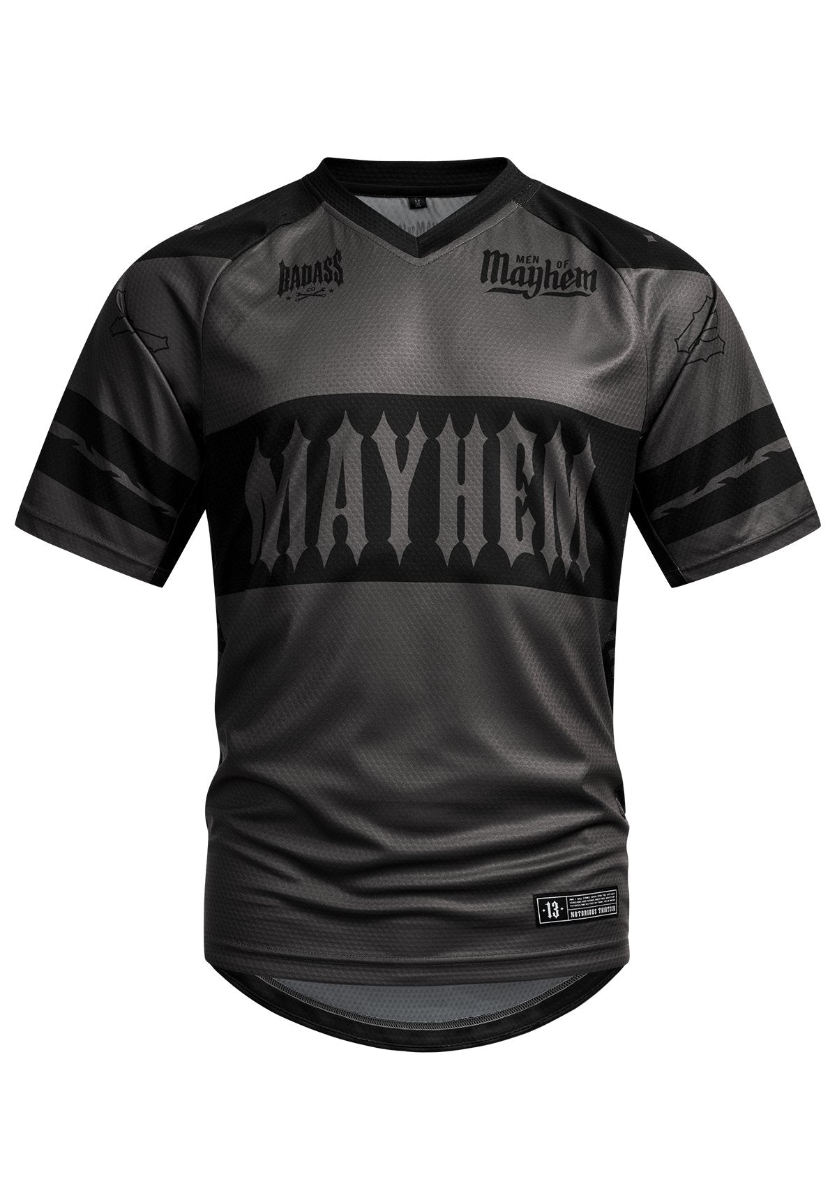 Short Sleeves Jersey Mayhem Fade G/S - MEN OF MAYHEM - ALAIKO-EXCHANGES-MM-M-1140-SJ-JM-FDE-GS - Grau - Jerseys