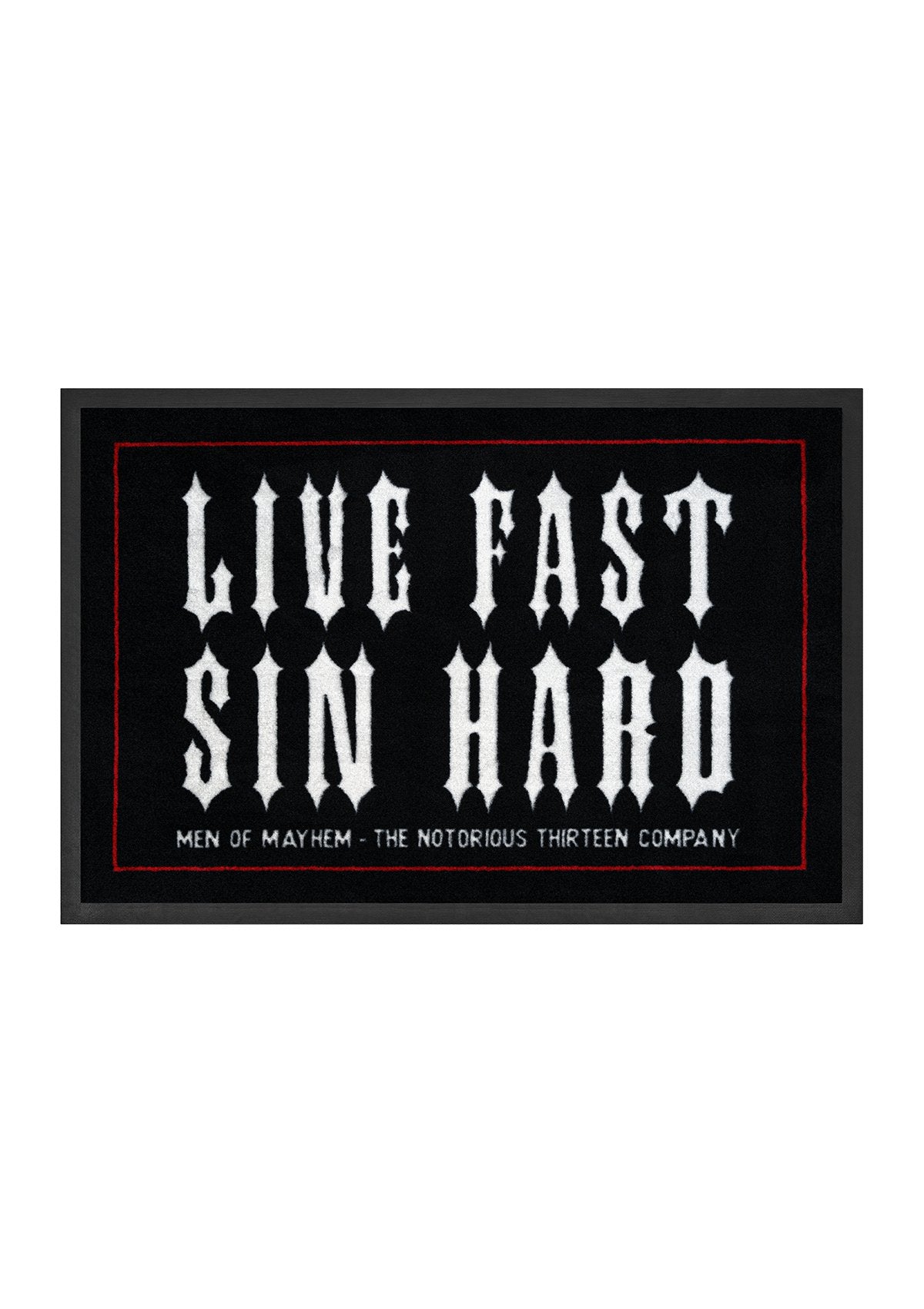 Fußmatte Live Fast Sin Hard - MEN OF MAYHEM - Accessoires - Neu - Supplier Jackson Carpet