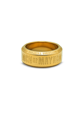Ring 13 Mayhem Gold - MEN OF MAYHEM - Accessoires - ALAIKO - EXCHANGES - MM - M - 3250 - R13MG - Neu