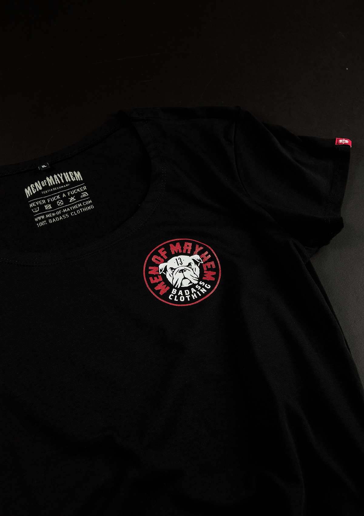 Women T-Shirt Bulldog S/R - MEN OF MAYHEM - ALAIKO - EXCHANGES - MM - W - 2020 - BS - SR - black - Schwarz