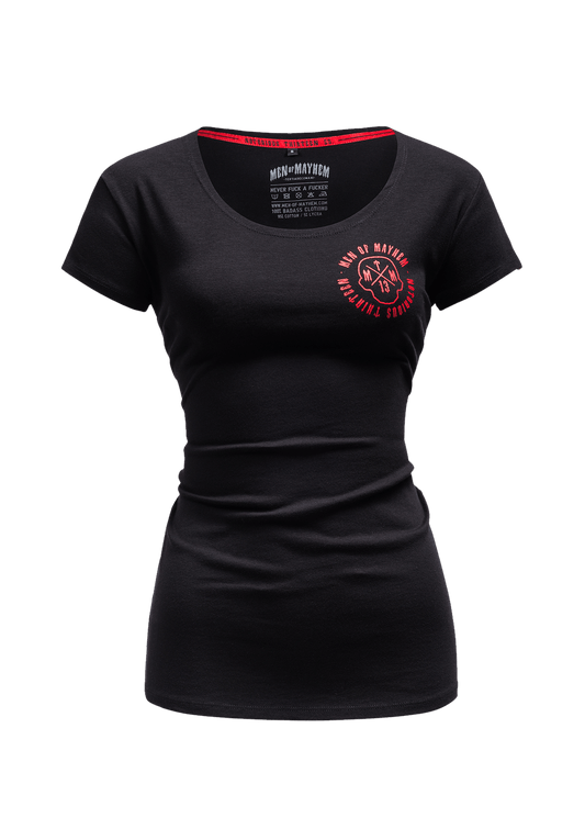 Women T-Shirt Mayhem Circle S/R - MEN OF MAYHEM - ALAIKO - EXCHANGES - MM - W - 2020 - MC - SR - black - Schwarz