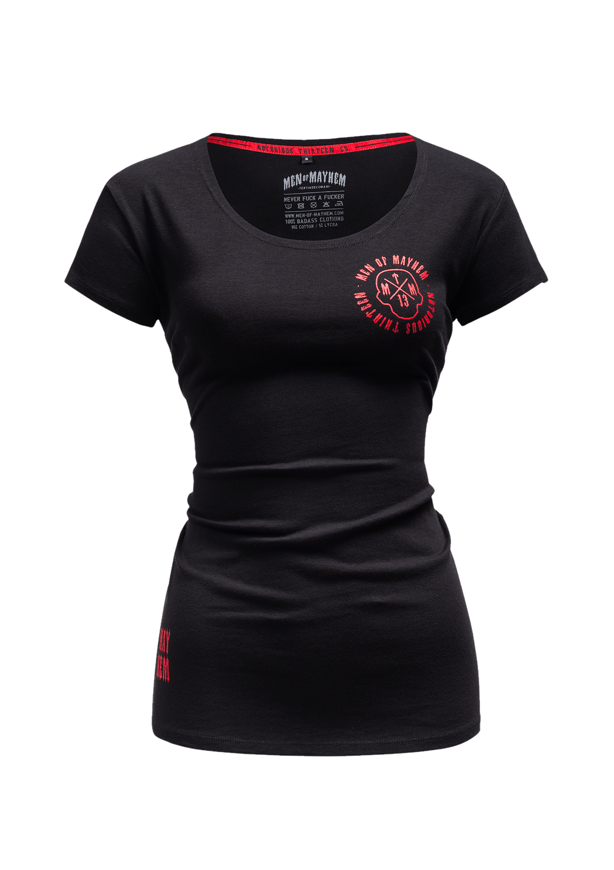 Women T-Shirt Mayhem Circle S/R - MEN OF MAYHEM - ALAIKO - EXCHANGES - MM - W - 2020 - MC - SR - black - Schwarz