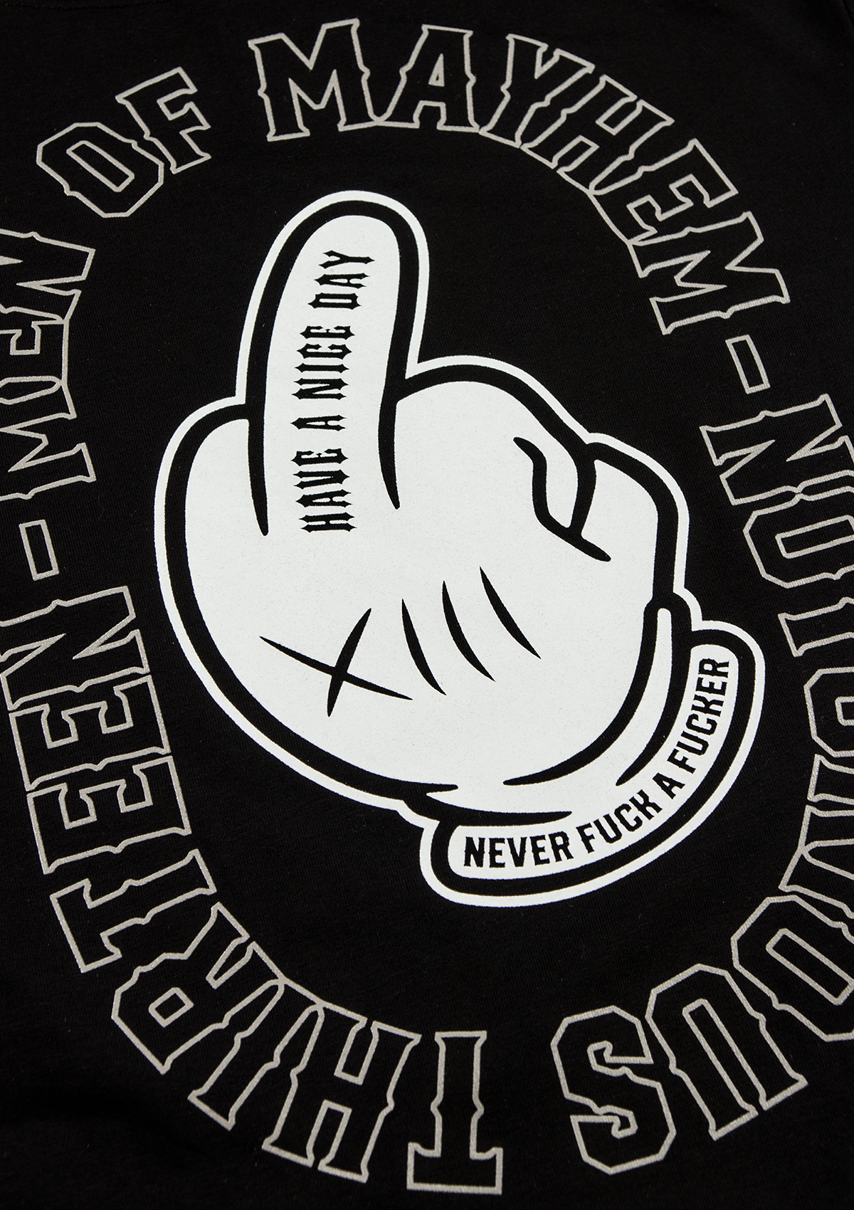 Women T-Shirt Middle Finger S/W