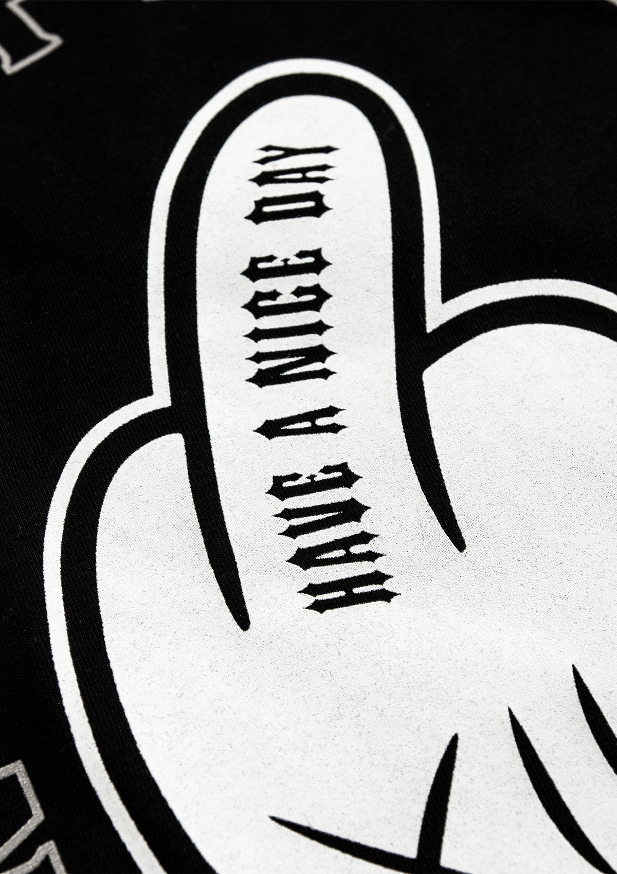Women T-Shirt Middle Finger S/W