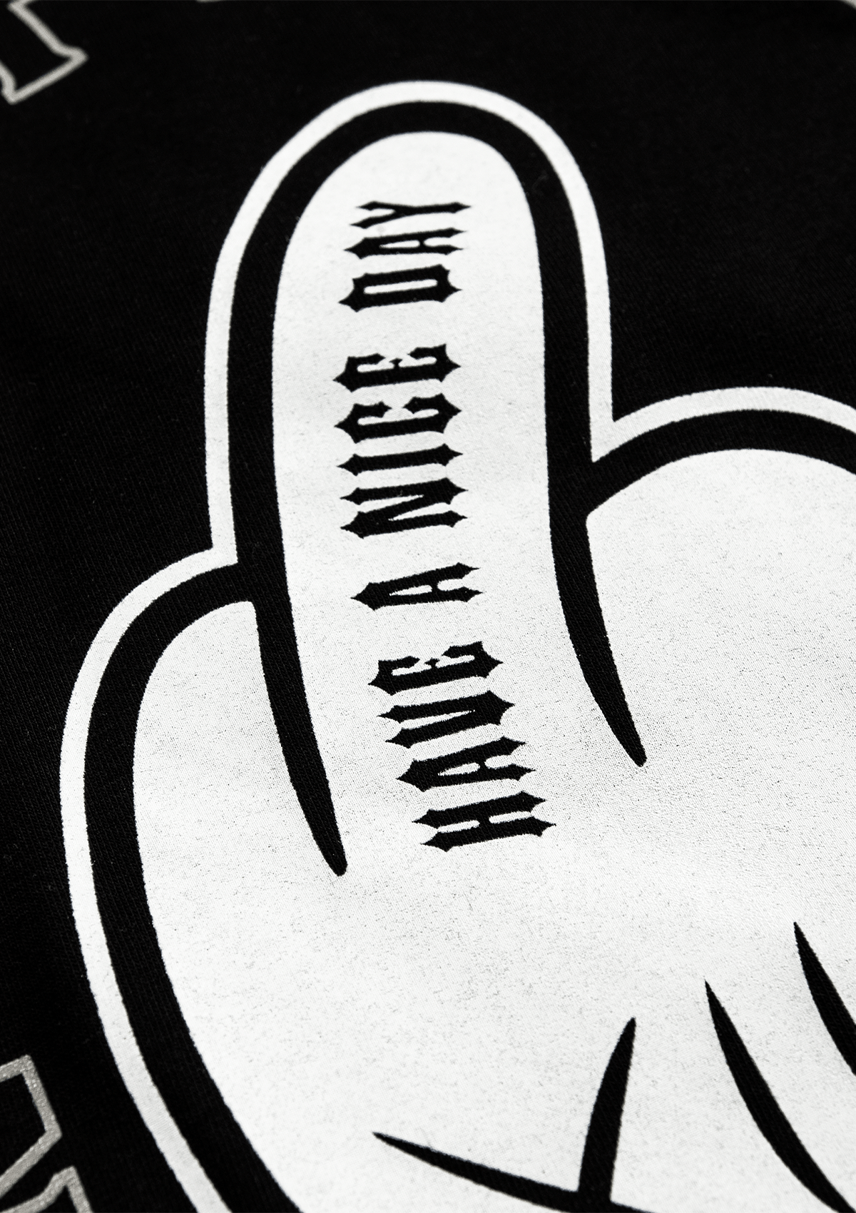 Women T-Shirt Middle Finger S/W - MEN OF MAYHEM - ALAIKO - EXCHANGES - MM - W - 2020 - MF - SW - black - Schwarz