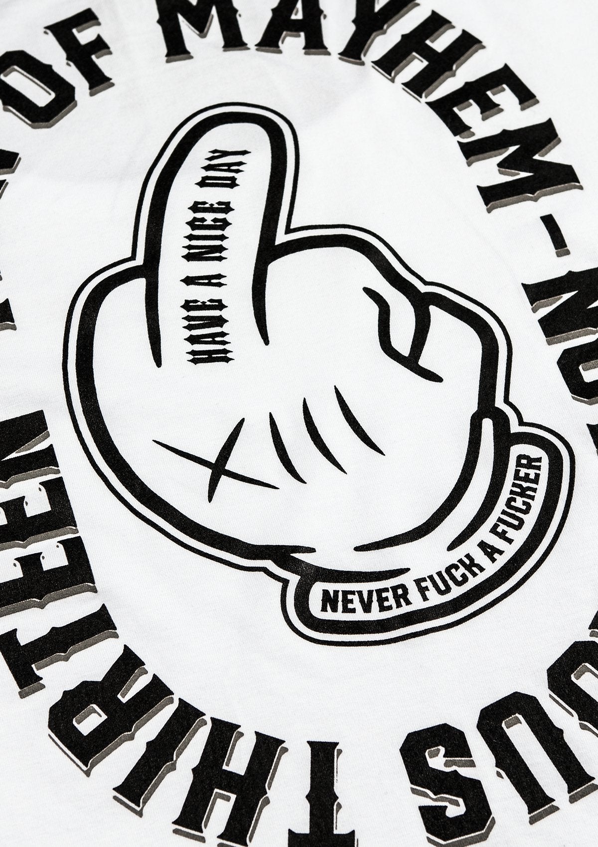 Women T - Shirt Middle Finger W/S - MEN OF MAYHEM - ALAIKO - EXCHANGES - MM - W - 2020 - MF - WS - stock<=6 - T - Shirt Middle Finger