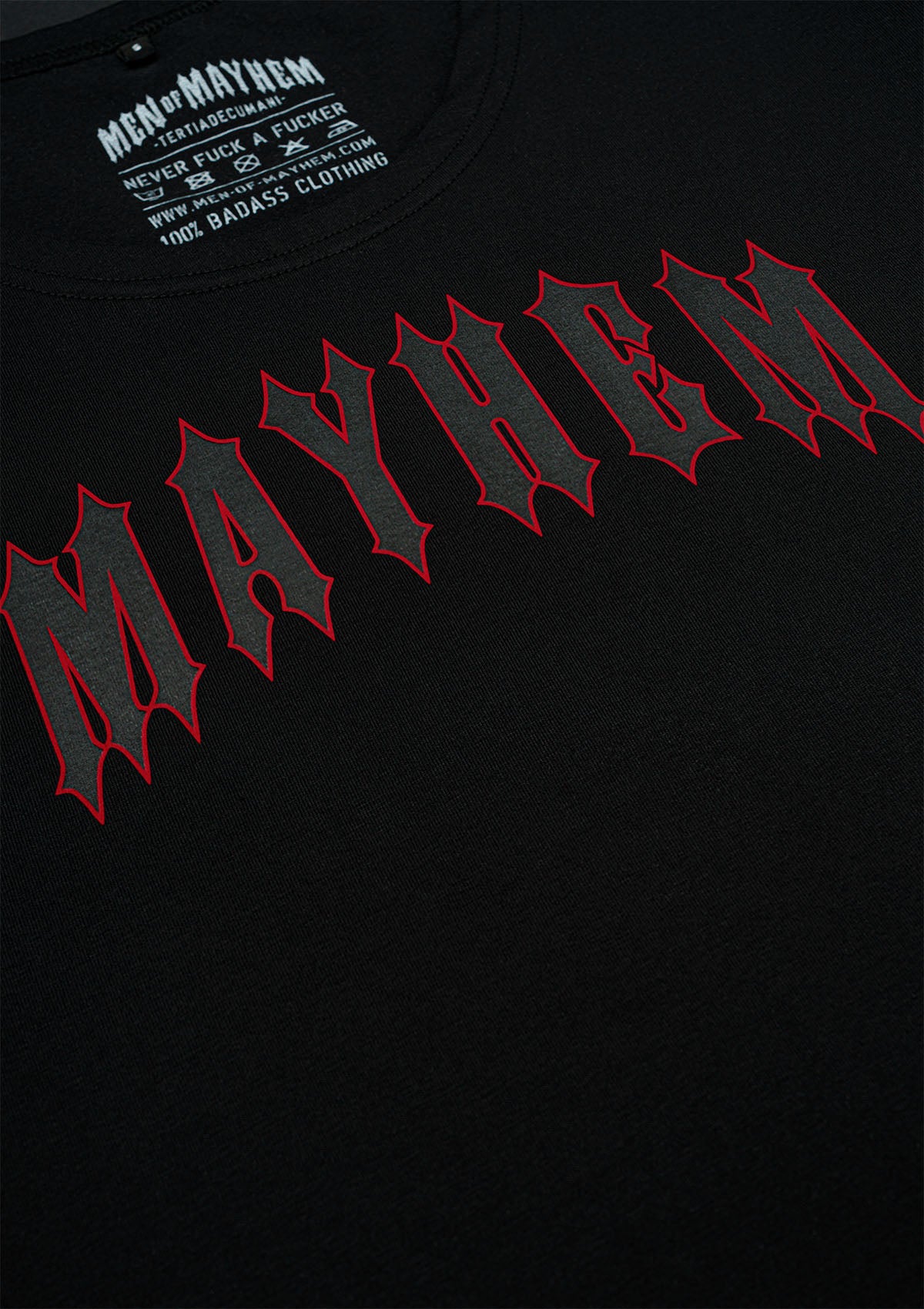 Dames T-shirt Mayhem B/B/R