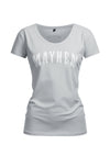 Women T-Shirt Mayhem LG/W - MEN OF MAYHEM - ALAIKO - EXCHANGES - MM - W - 2020 - MS - LGW - Grau - grey