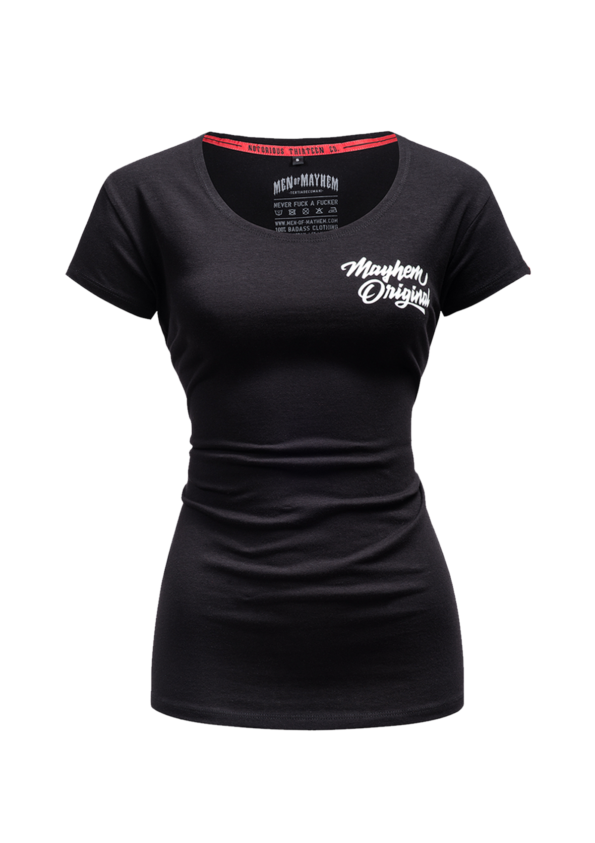 Women T-Shirt Two Words One Finger S/W