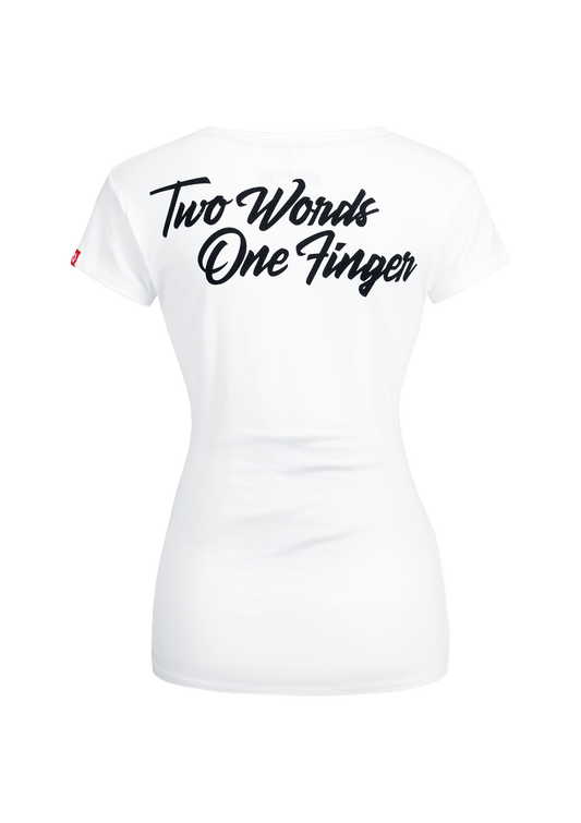Women T-Shirt Two Words One Finger W/S - MEN OF MAYHEM - ALAIKO - EXCHANGES - MM - W - 2020 - TW - WS - Supplier Zia - T-Shirts & Tops