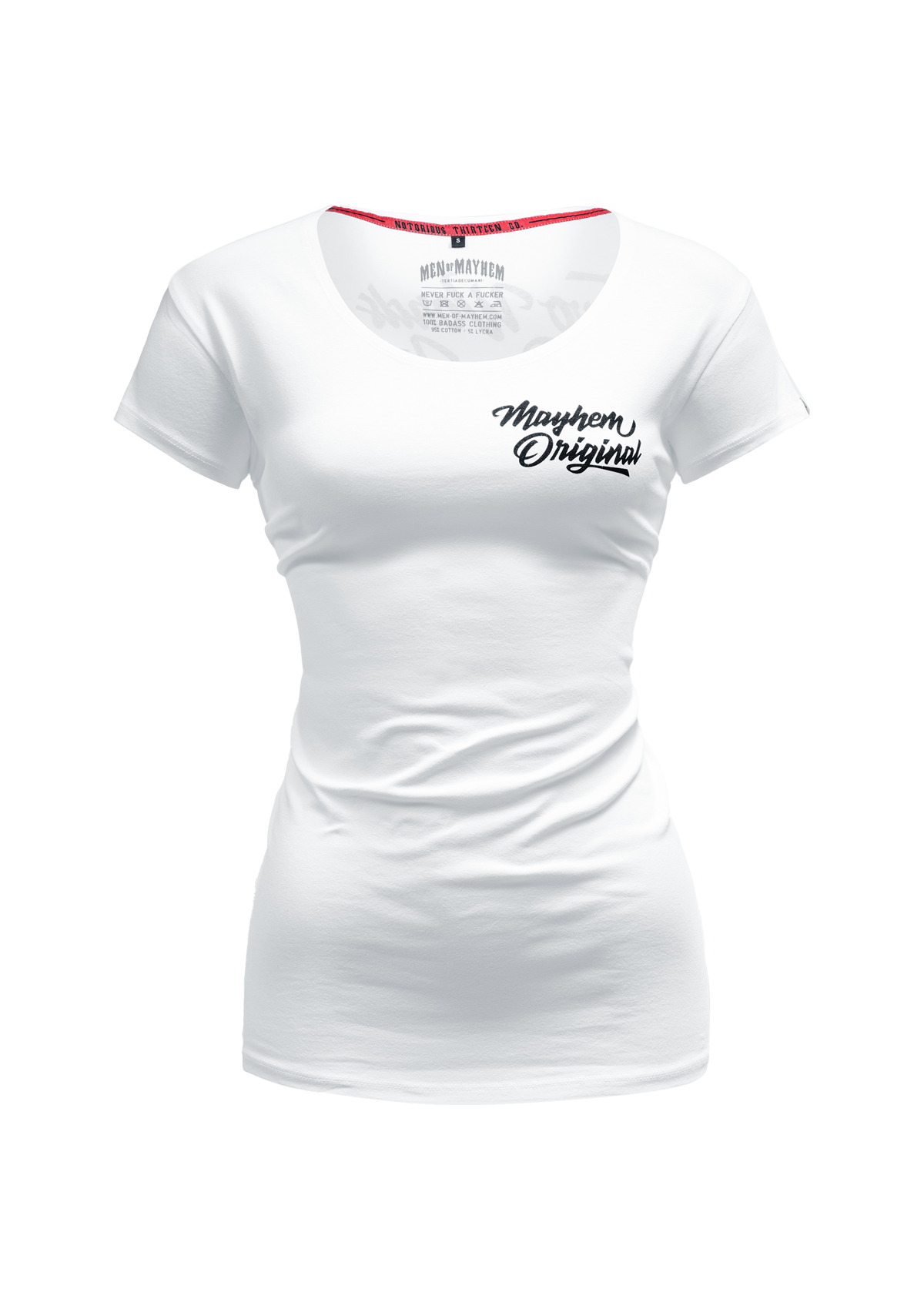 Women T-Shirt Two Words One Finger W/S