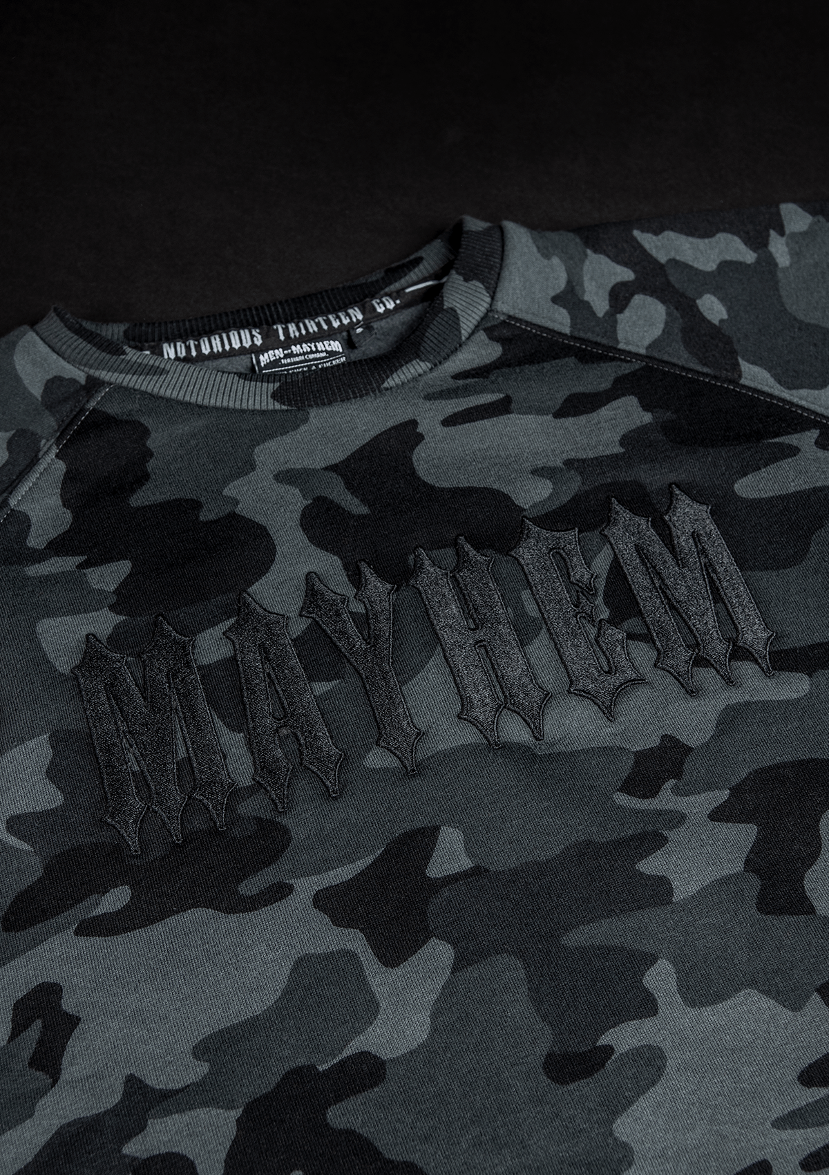 Women Crewneck Mayhem Classsic B/C - MEN OF MAYHEM - ALAIKO - EXCHANGES - MM - W - 2040 - CN - BC - BC - black camo