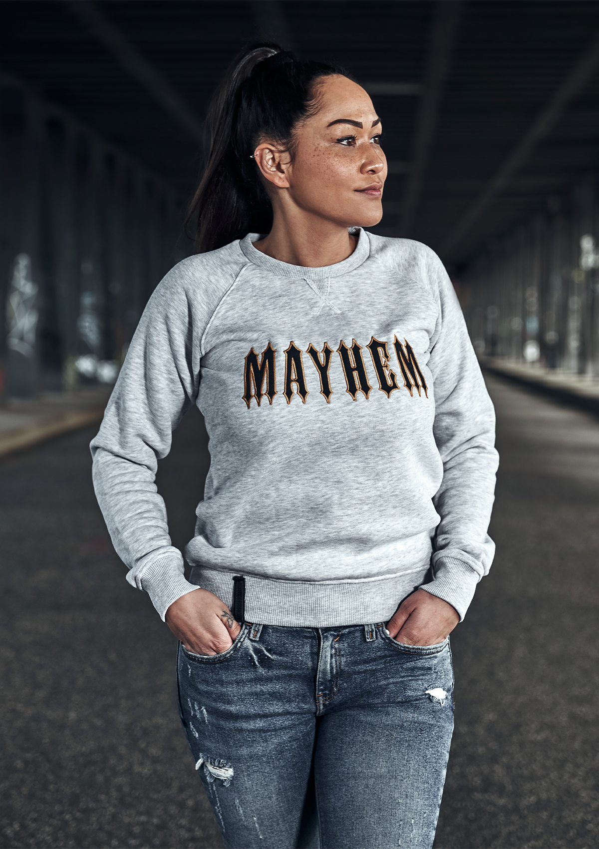 Women Crewneck Mayhem HG/NG