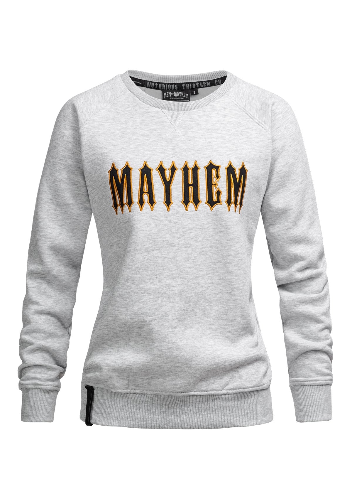 Women Crewneck Mayhem HG/NG - MEN OF MAYHEM - ALAIKO-EXCHANGES-MM-W-2040-CC-HGNG - Grau - Pullover & Crewnecks