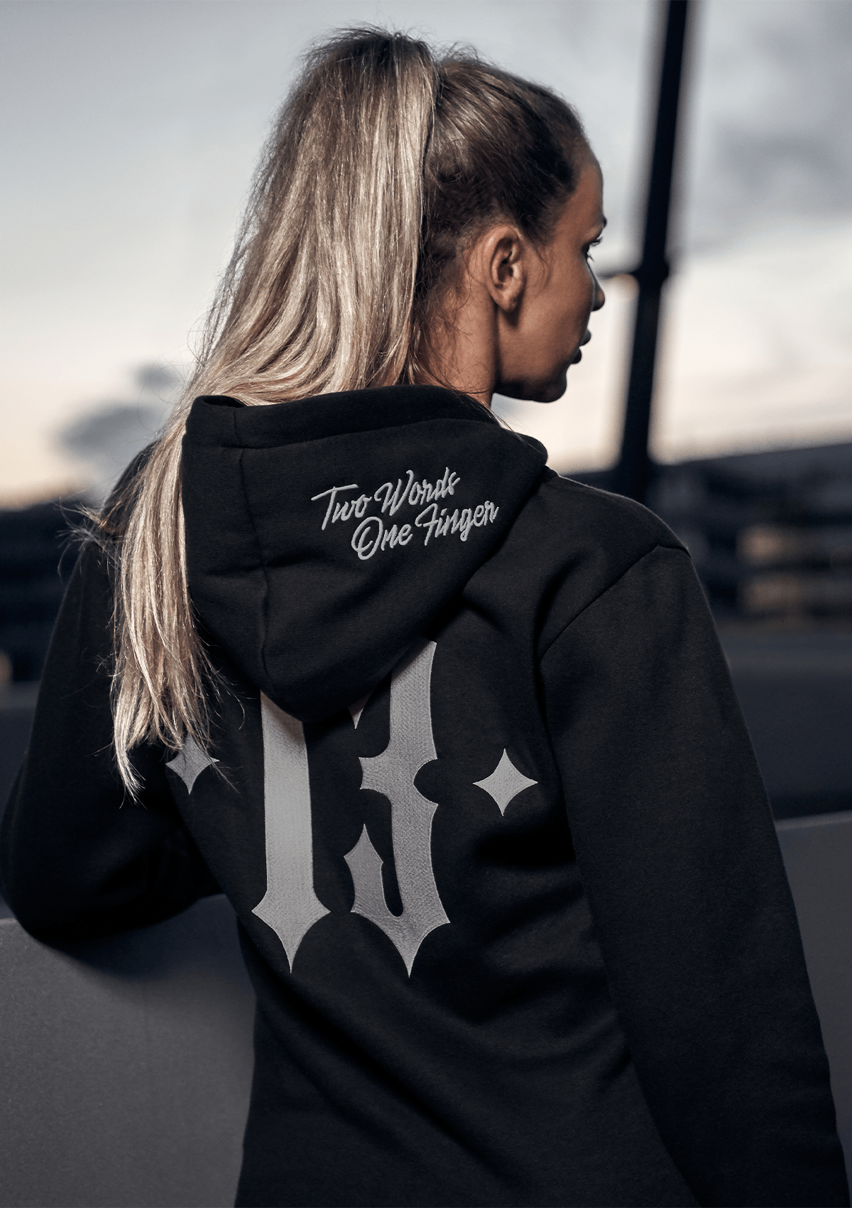 Women Hoodie Jacke TWOF S/G - MEN OF MAYHEM - ALAIKO - EXCHANGES - MM - W - 2070 - HJ - TWOF - SG - black - Schwarz