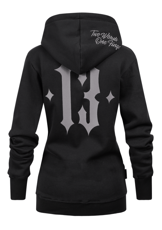 Women Hoodie Jacke TWOF S/G - MEN OF MAYHEM - ALAIKO - EXCHANGES - MM - W - 2070 - HJ - TWOF - SG - black - Schwarz