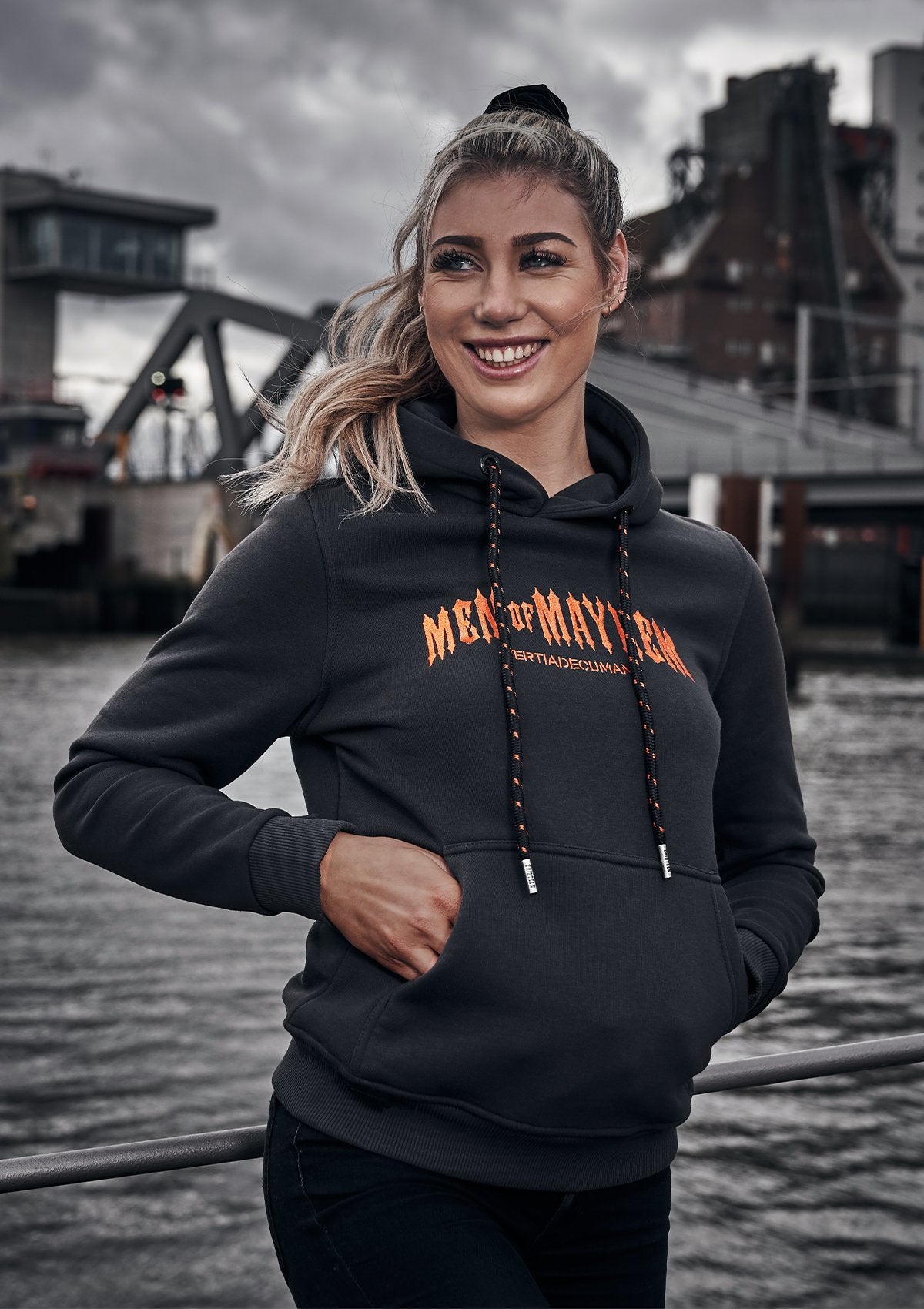 Women Hoody Mayhem Classic G/O MK3 - MEN OF MAYHEM - ALAIKO - EXCHANGES - MM - W - 2050 - CH - GO - Classic - Grau