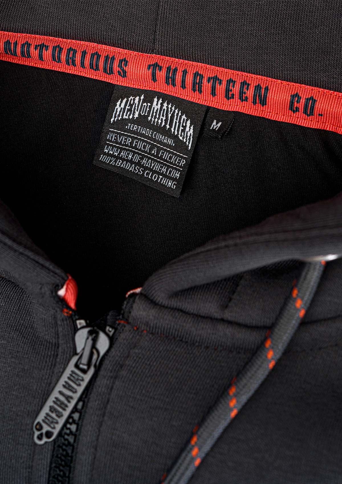 Women Hoodie Jacke TWOF G/O - MEN OF MAYHEM - ALAIKO - EXCHANGES - MM - W - 2070 - HJ - TWOF - GO - Grau - grey