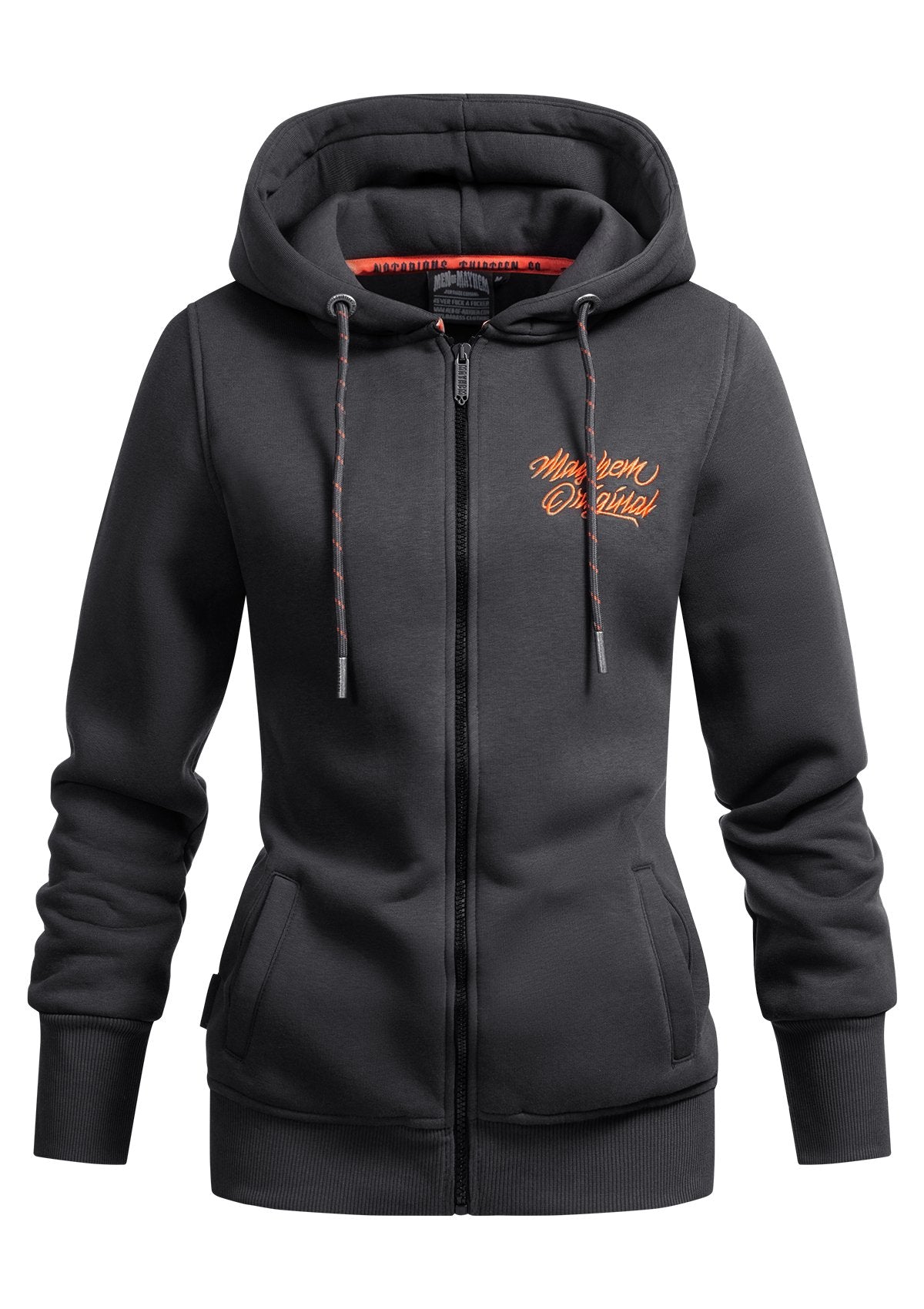 Women Hoody Jacke TWOF G/O - MEN OF MAYHEM - ALAIKO-EXCHANGES-MM-W-2070-HJ-TWOF-GO - Grau - grey
