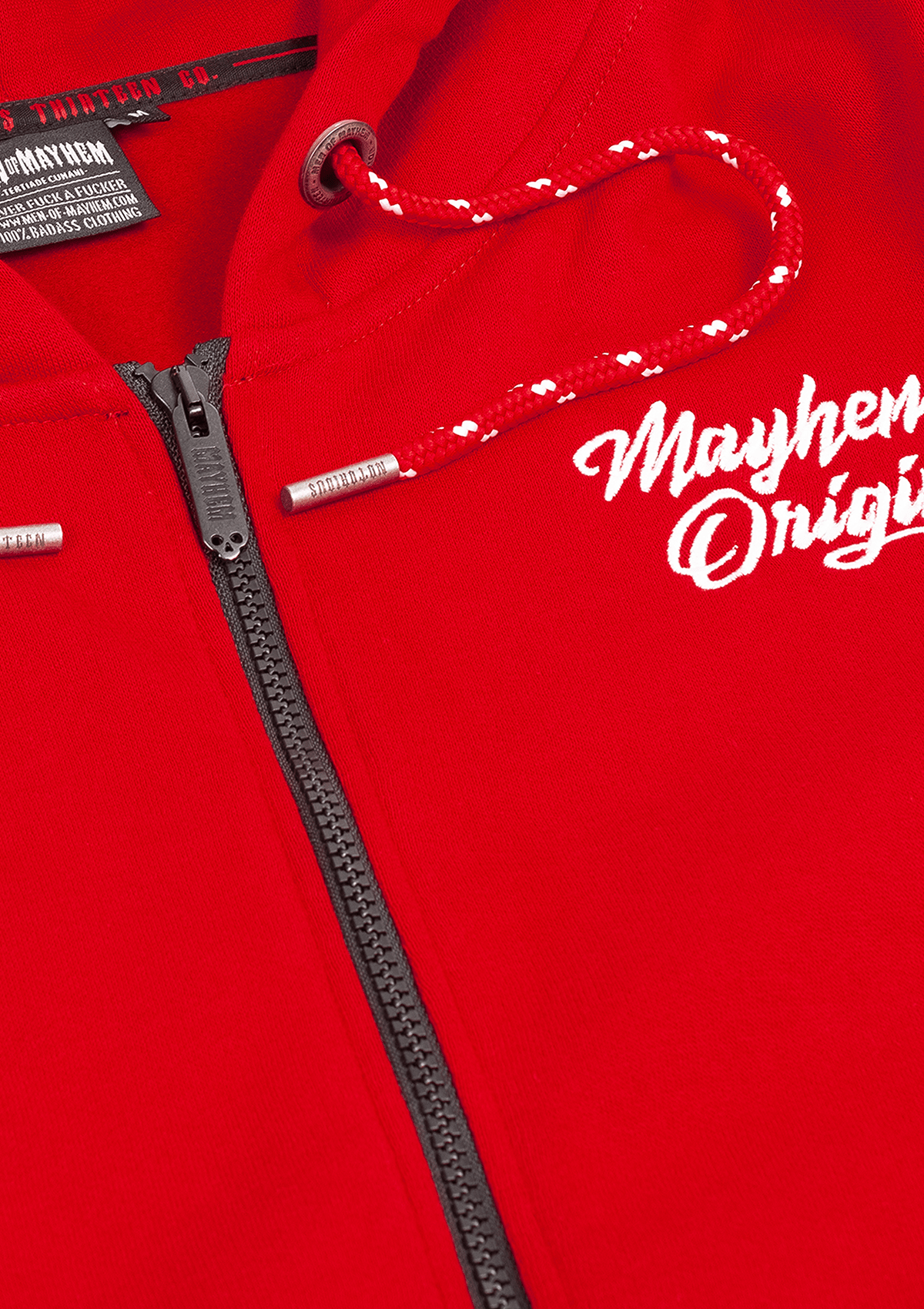 Women Hoodie Jacke TWOF R/W - MEN OF MAYHEM - ALAIKO - EXCHANGES - MM - W - 2070 - HJ - TWOF - RW - Rot - Supplier Ramazan