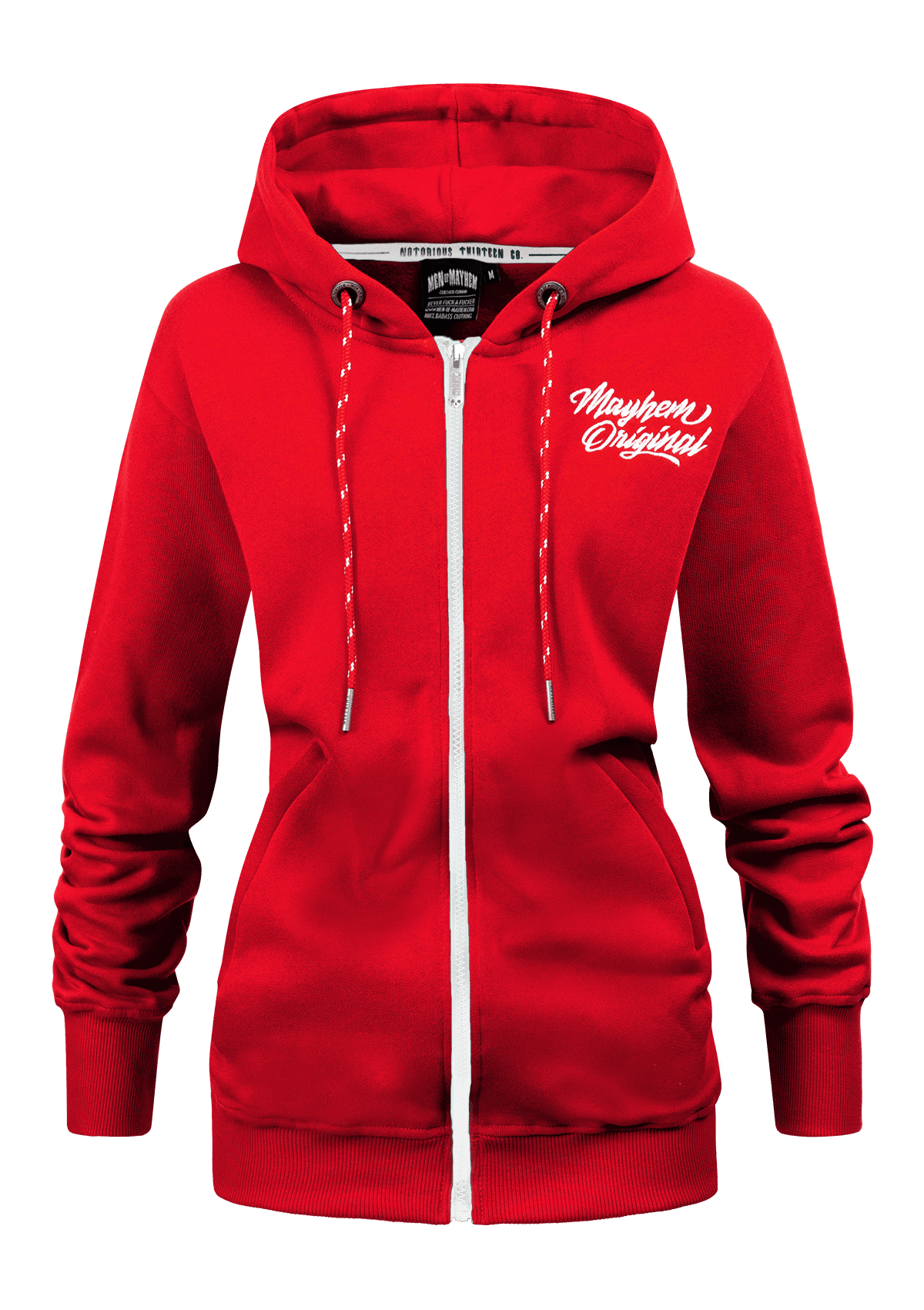 Women Hoodie Jacke TWOF R/W - MEN OF MAYHEM - ALAIKO - EXCHANGES - MM - W - 2070 - HJ - TWOF - RW - Rot - Supplier Ramazan