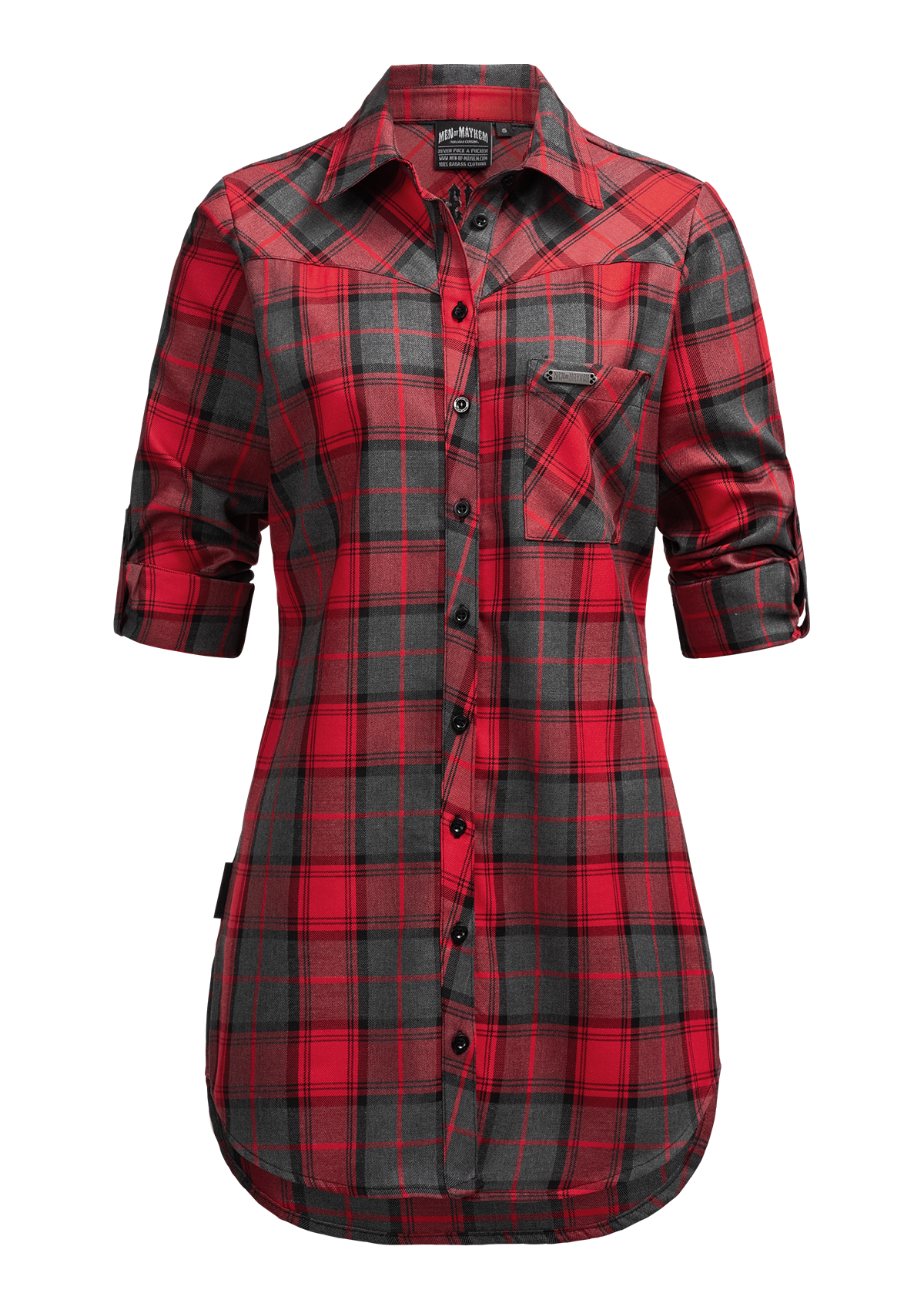 Women Flanellhemd R/G