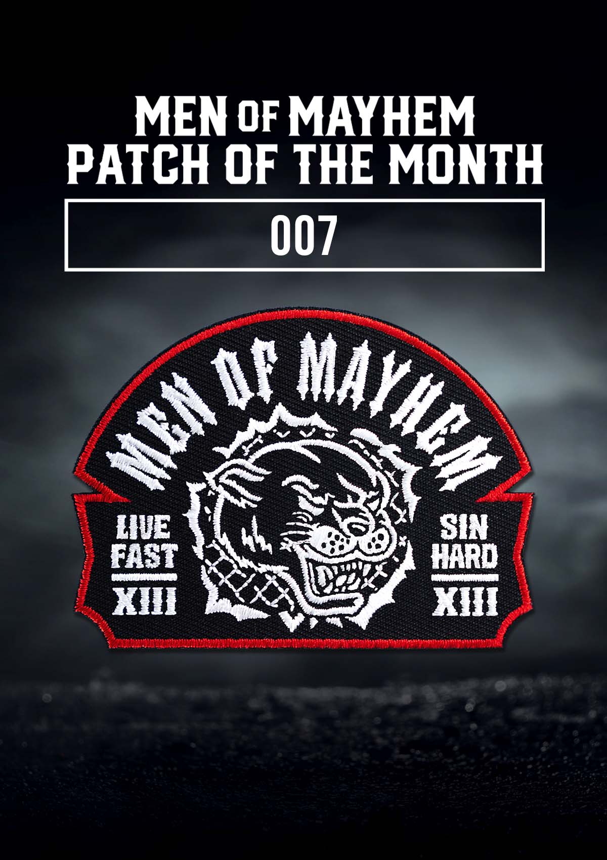 Patch of the Month 007 - MEN OF MAYHEM - Accessoires - hidden - Patches & Pins