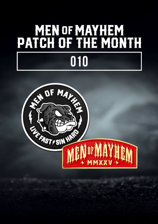 Patch of the Month 010 + Pin MMXXV - MEN OF MAYHEM - hidden - 