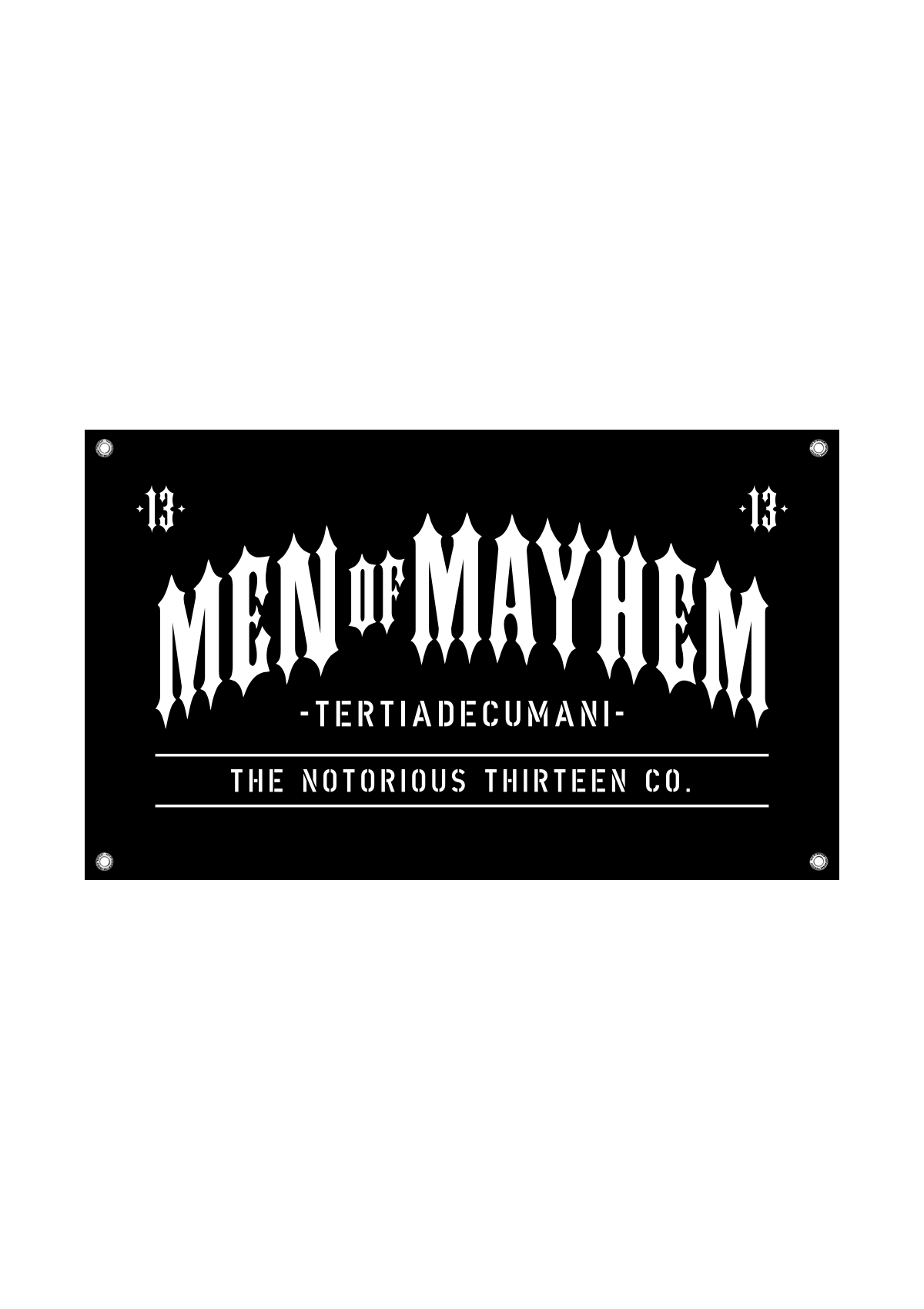 Banner M.O.M. - MEN OF MAYHEM - Accessoires - Banner - black
