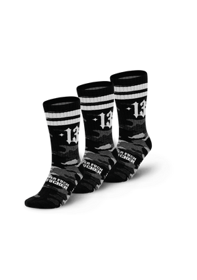 3 - Pack Crew Socken 13 Freshener BC/W - MEN OF MAYHEM - Bundle - Crew Socken - 