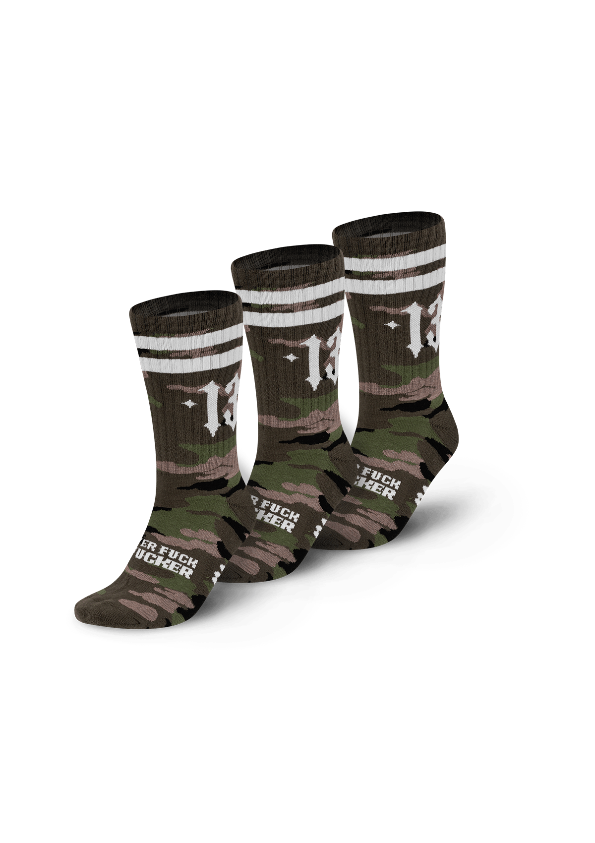 3 - Pack Crew Socken 13 Freshener GC/W - MEN OF MAYHEM - Bundle - Crew Socken - 