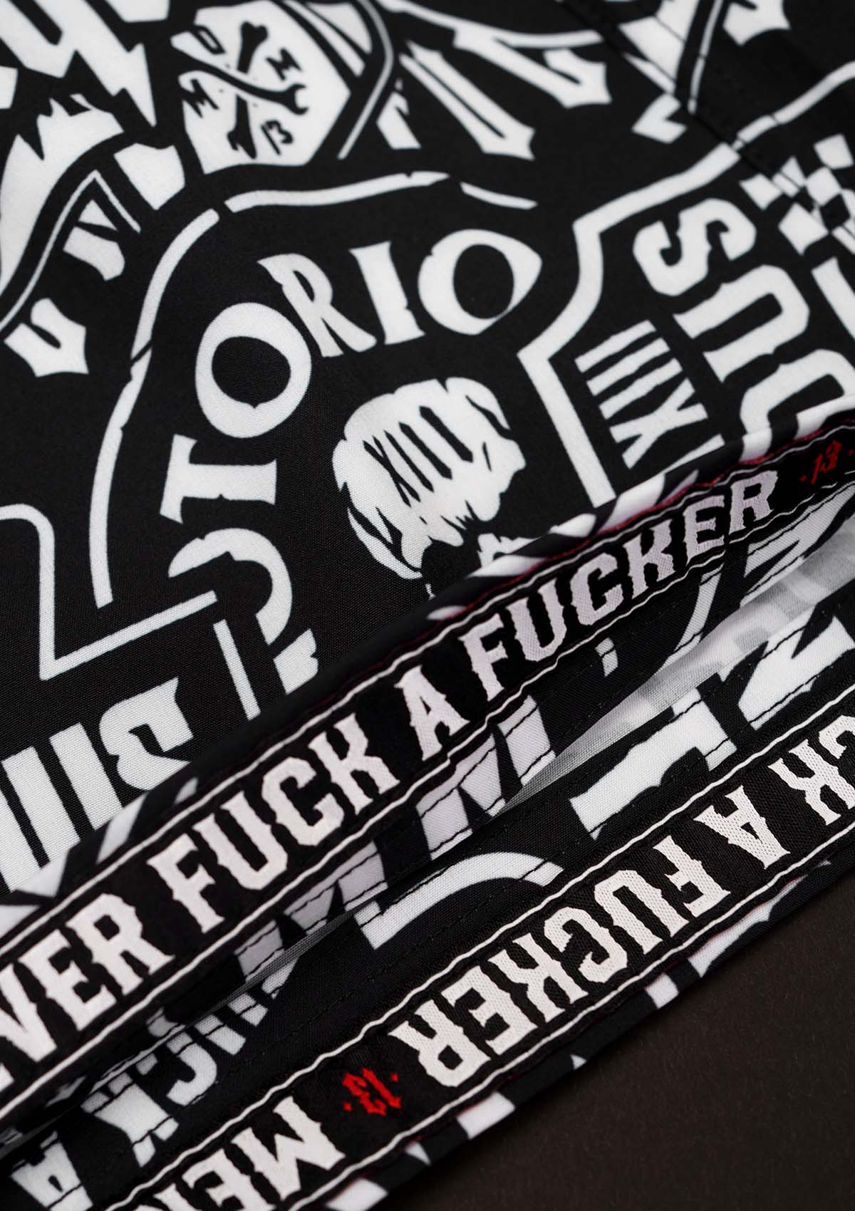 Badehose Mayhem Pattern S/W - MEN OF MAYHEM - ALAIKO - EXCHANGES - MM - M - 1130 - MP - SW - Badehose - black