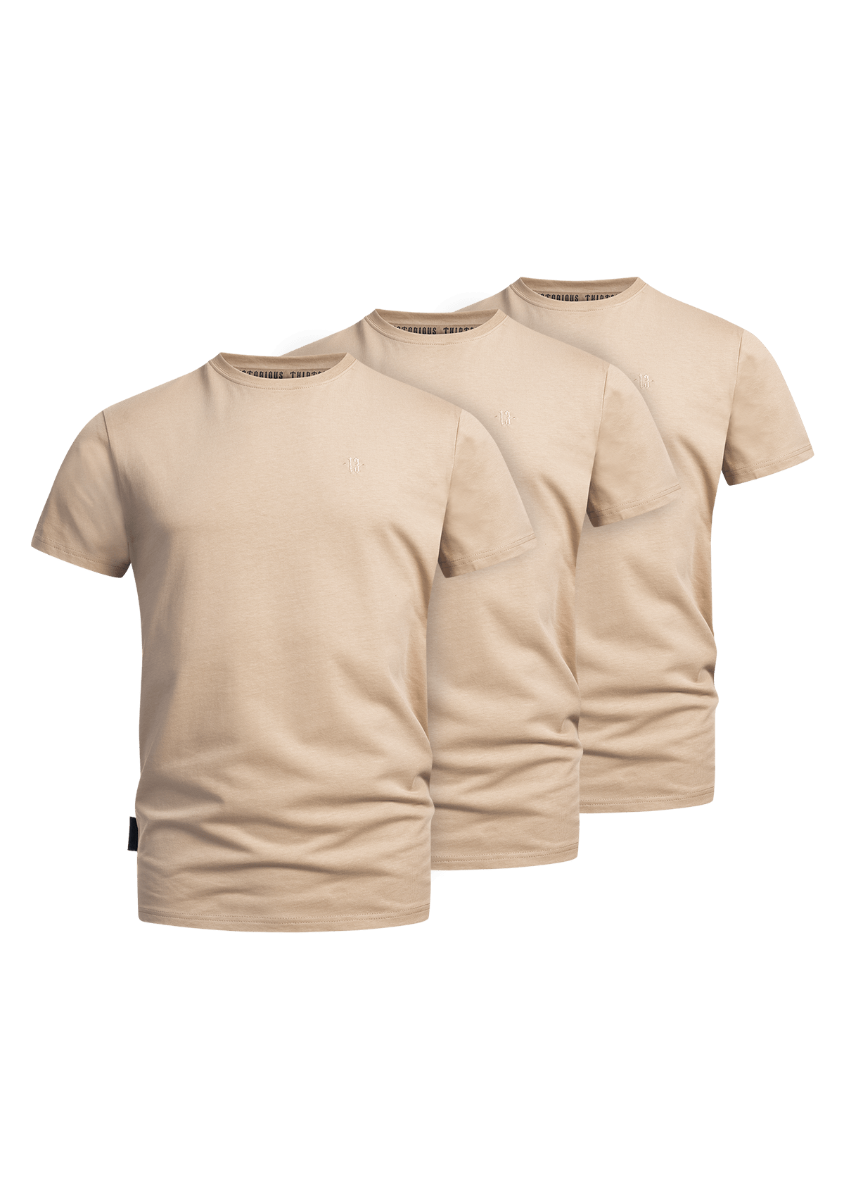 3 - Pack T-Shirt Heavy Original Sand - MEN OF MAYHEM - Bundle - T-Shirt Heavy Original - 