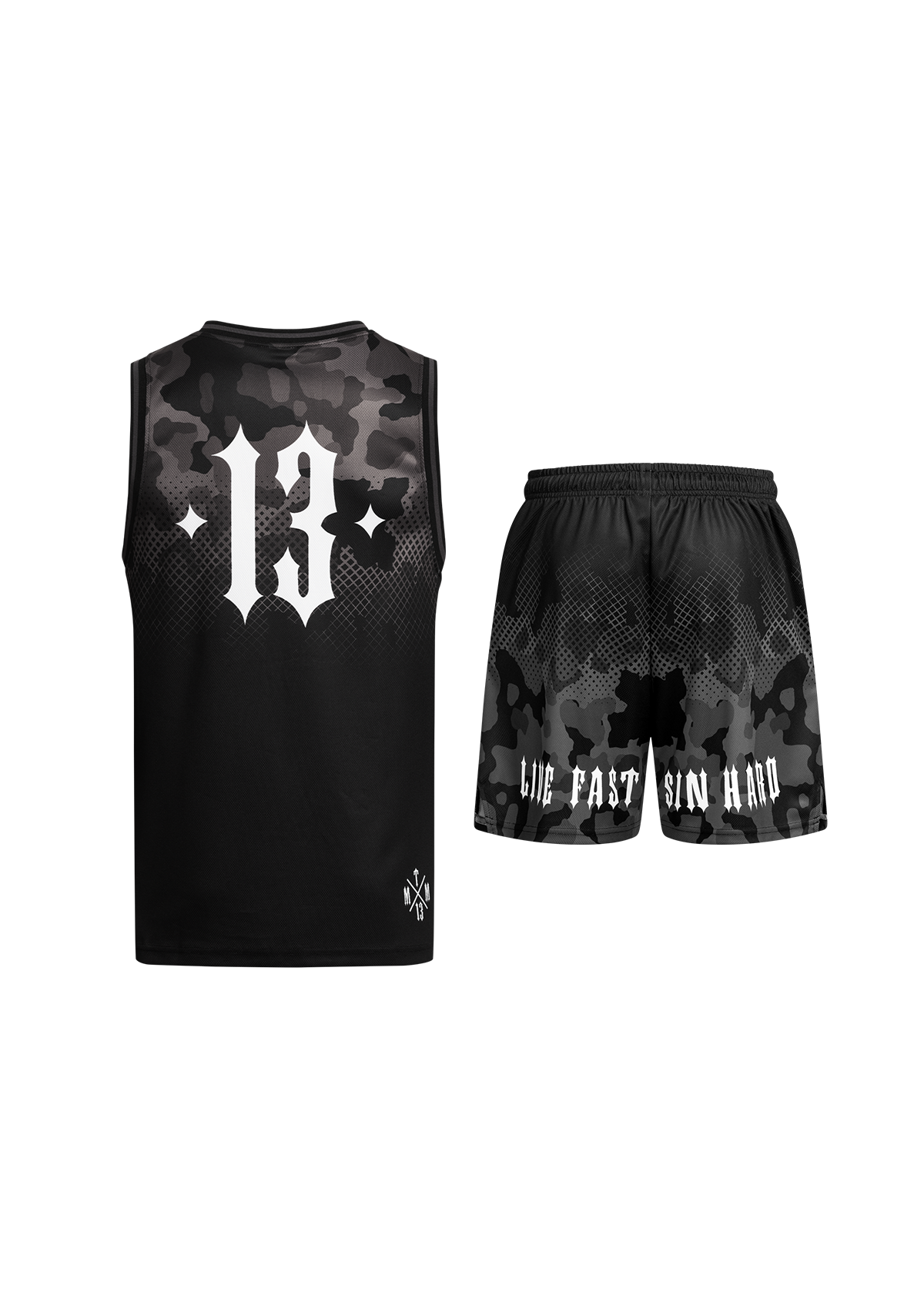 Gym Set Mesh Camo B/C