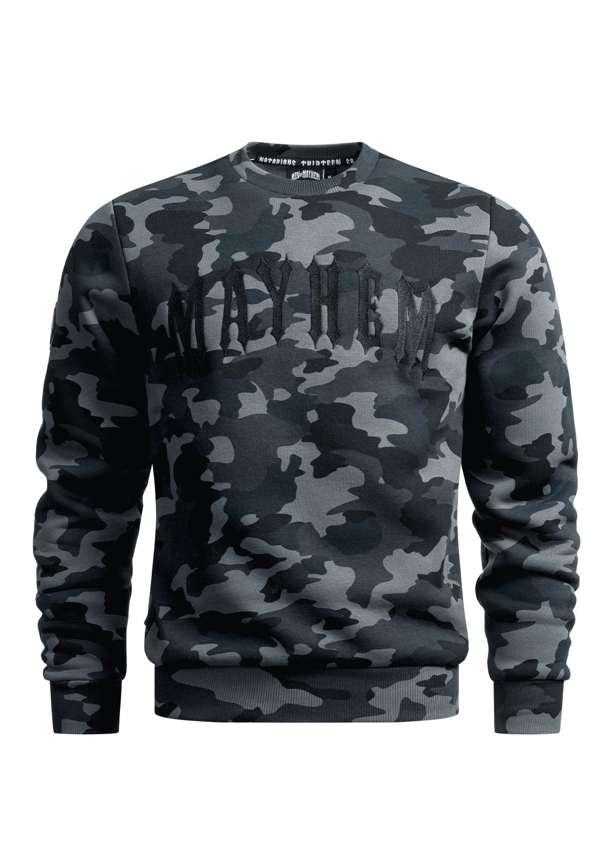 Crewneck Mayhem B/C - MEN OF MAYHEM - ALAIKO-EXCHANGES-MM-M-1040-CM-BC - BC - black camo