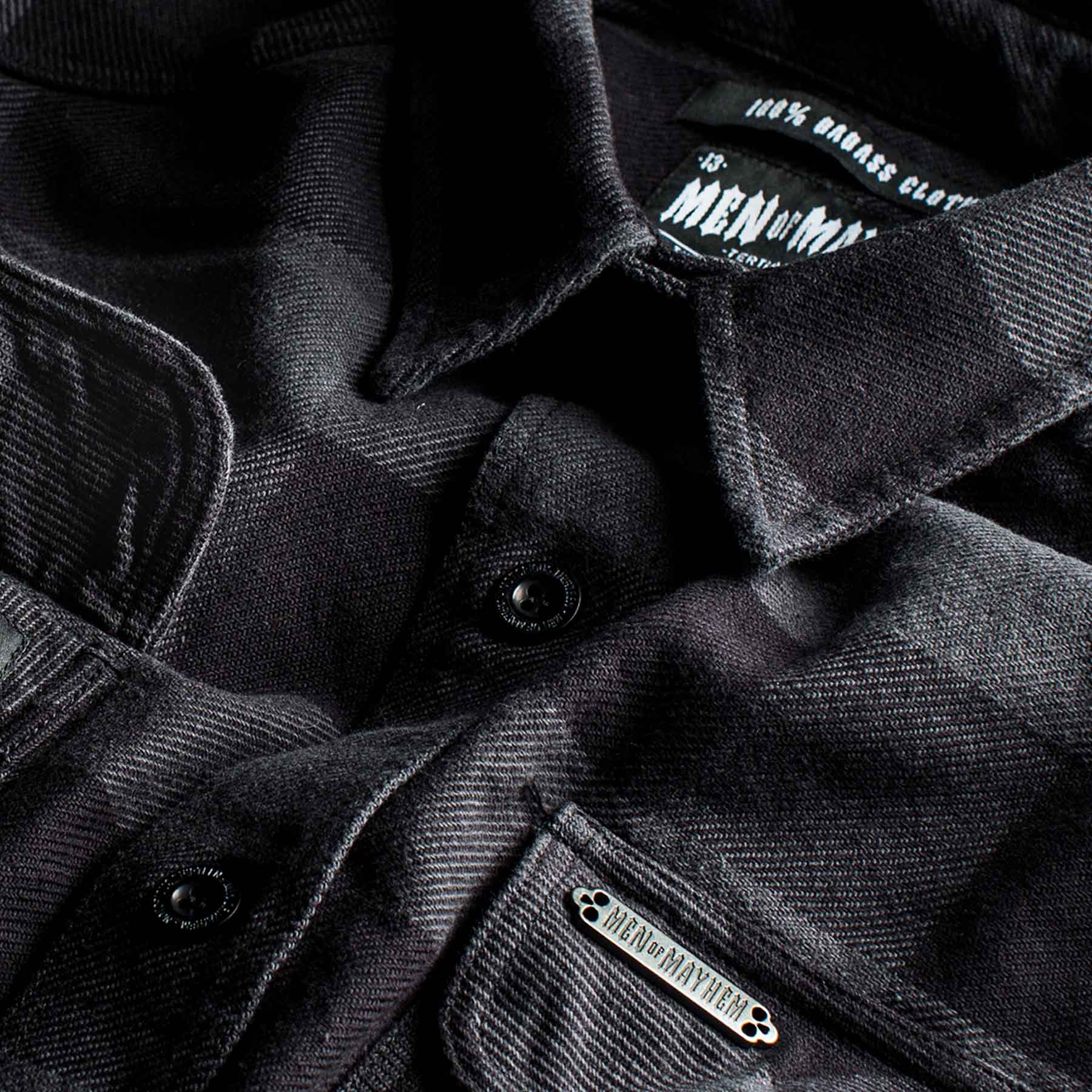 men-of-mayhem-flanellhemd-in schwarz grau holzfaeller-kariert-herren-13-schwer-heavy