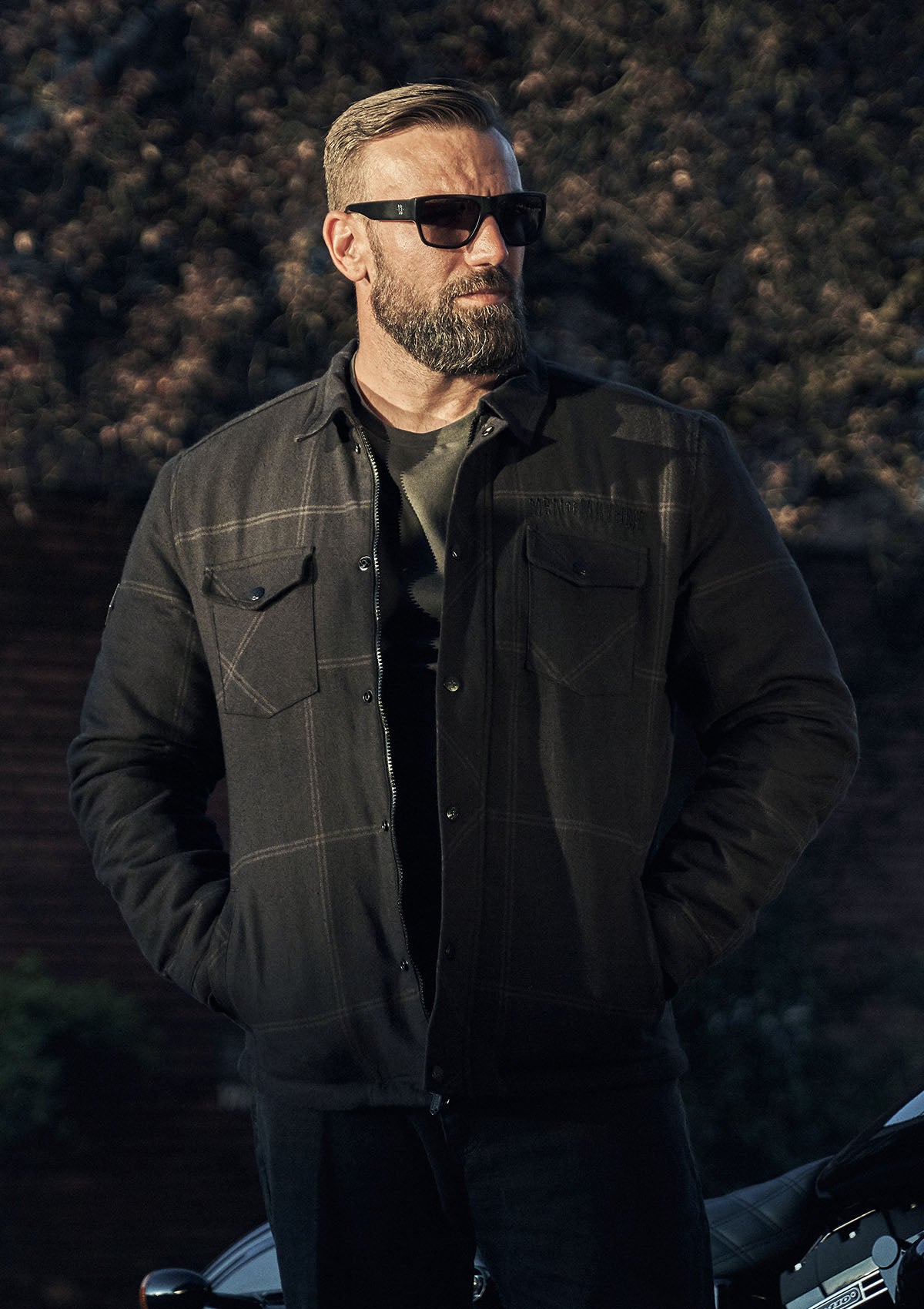 Flanelljacke Midnight - MEN OF MAYHEM - ALAIKO - EXCHANGES - MM - M - 1100 - FJ - MN - flanelljacke - Grau