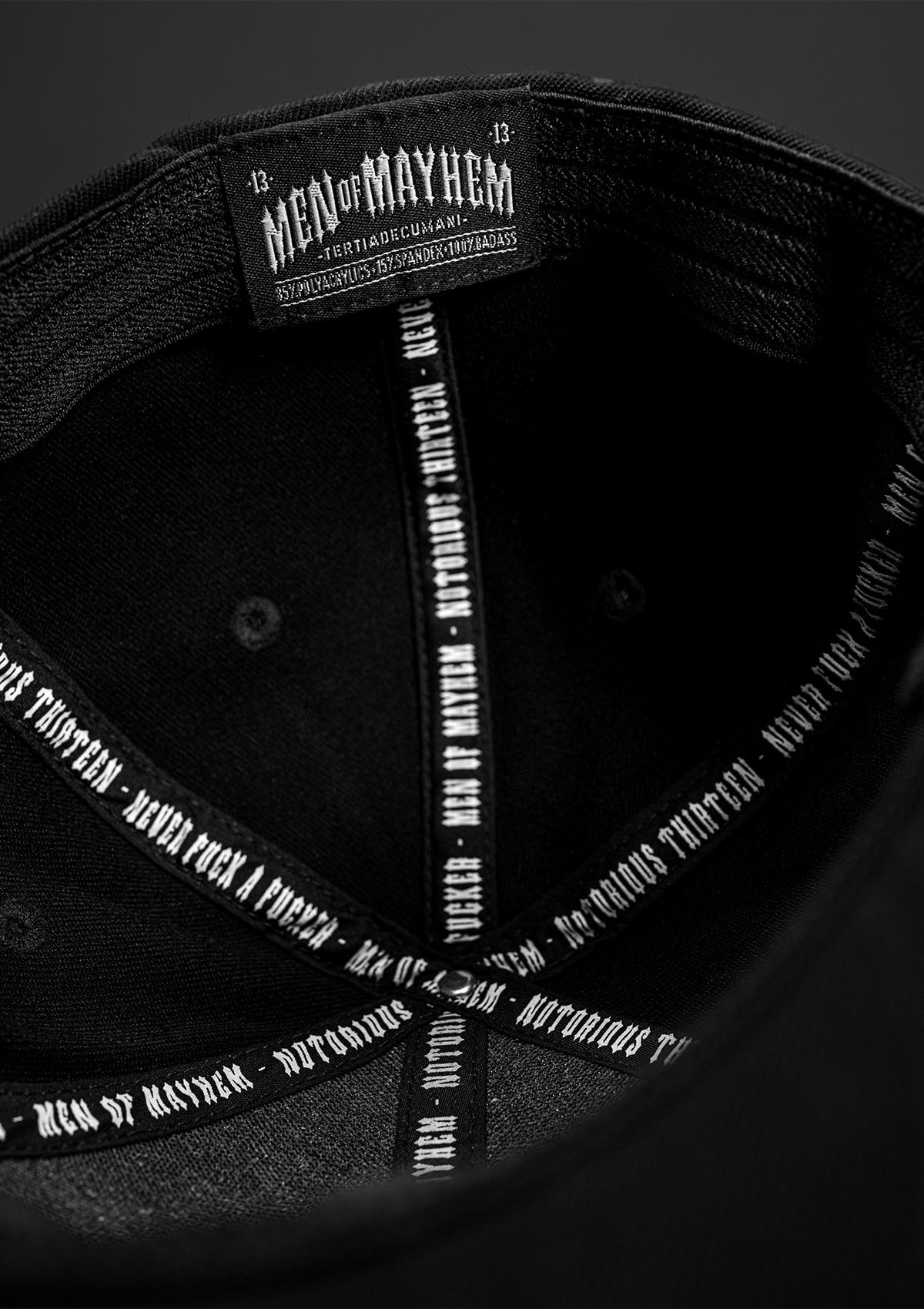 Flex Cap Mayhem S/W - MEN OF MAYHEM - Accessoires - ALAIKO-EXCHANGES-MM-E-3030-FC-S/W - black